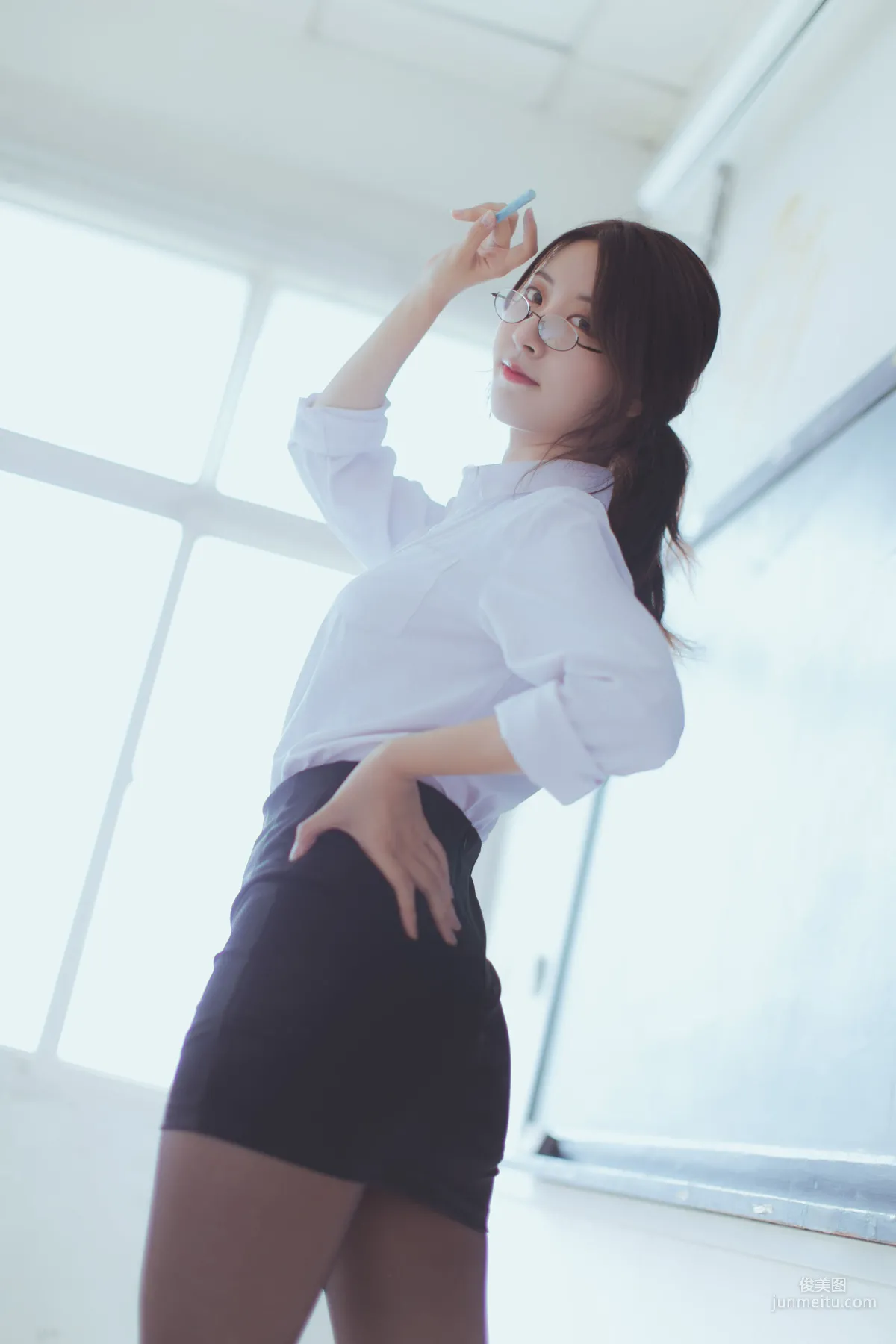 COSER黑川《黑絲教師》 [COSPLAY福利] 寫真集 17