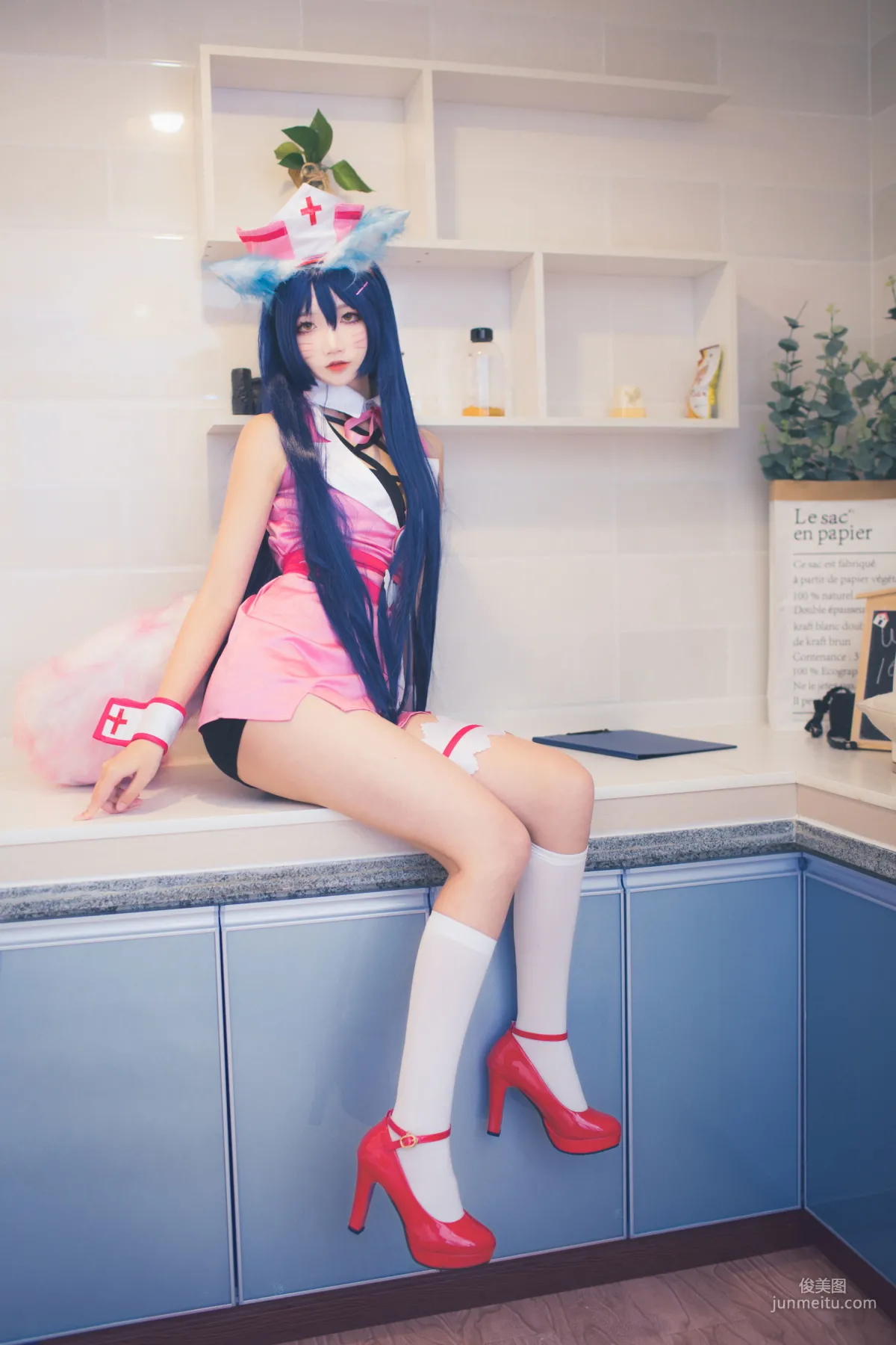 清純少女五更百鬼《阿狸護士服》 [COSPLAY美女] 寫真集 33