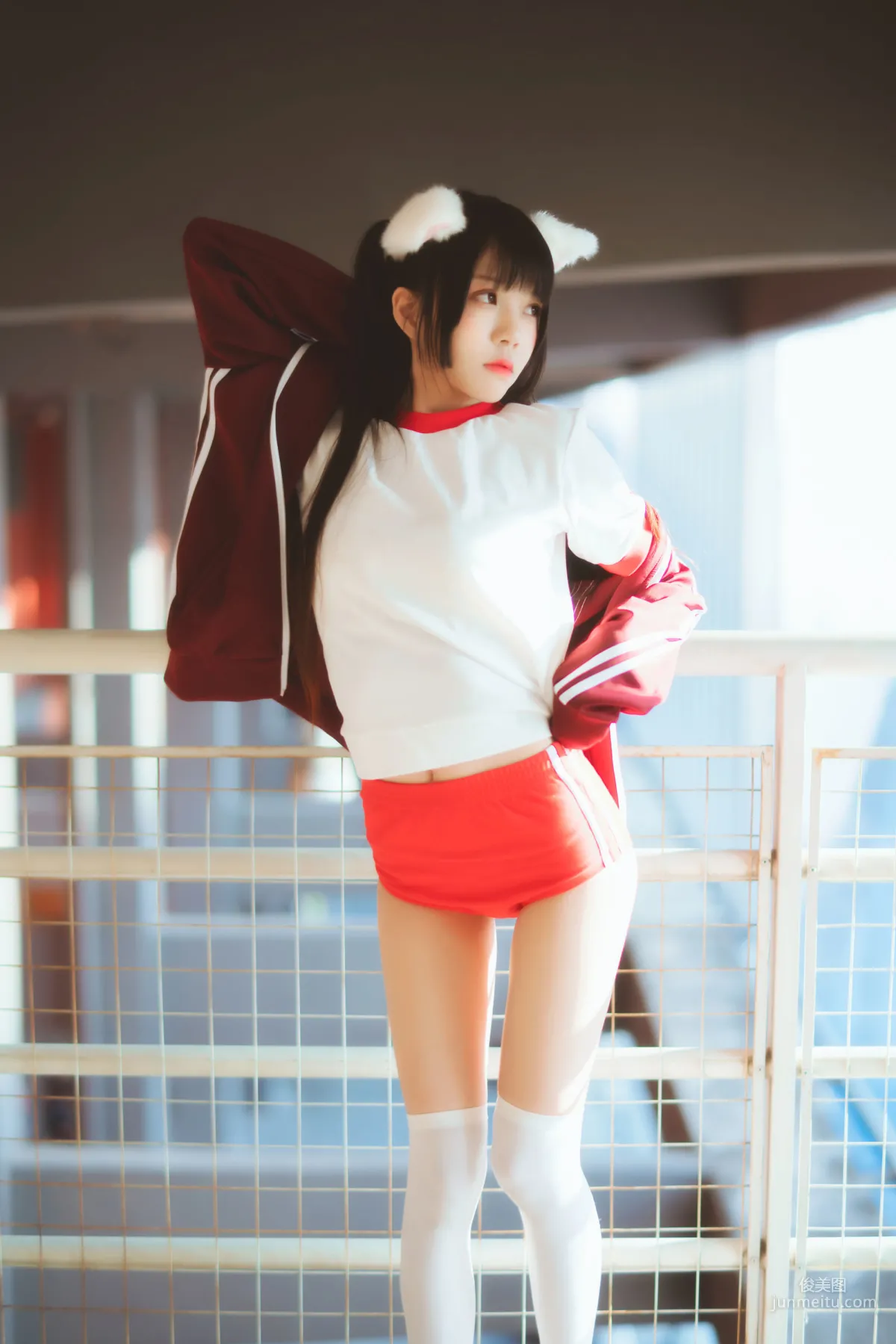 桜桃喵《紅色體操服》 [COSPLAY美女] 寫真集 17
