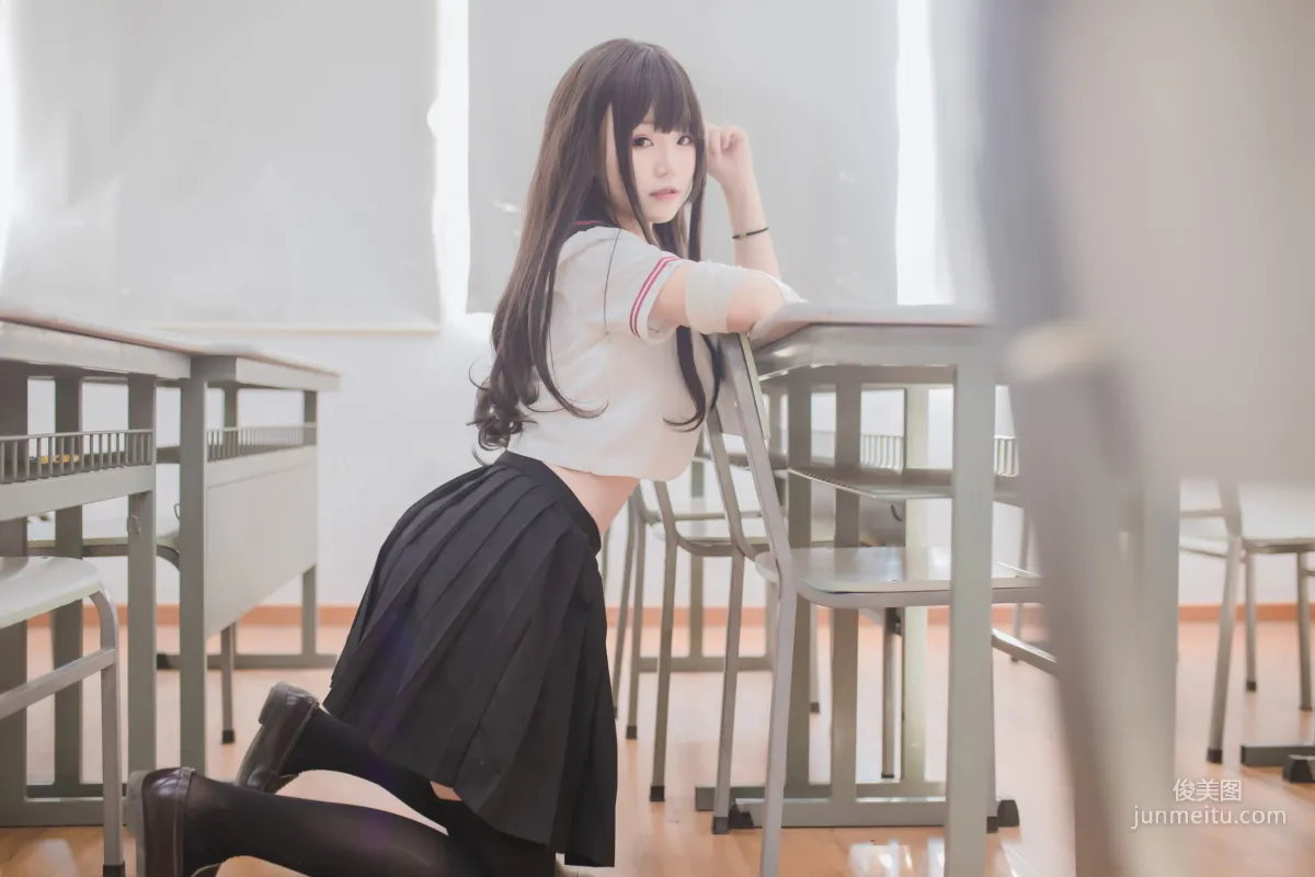 Yoko宅夏Cos《黑丝JK》 [COSPLAY美女] 写真集3