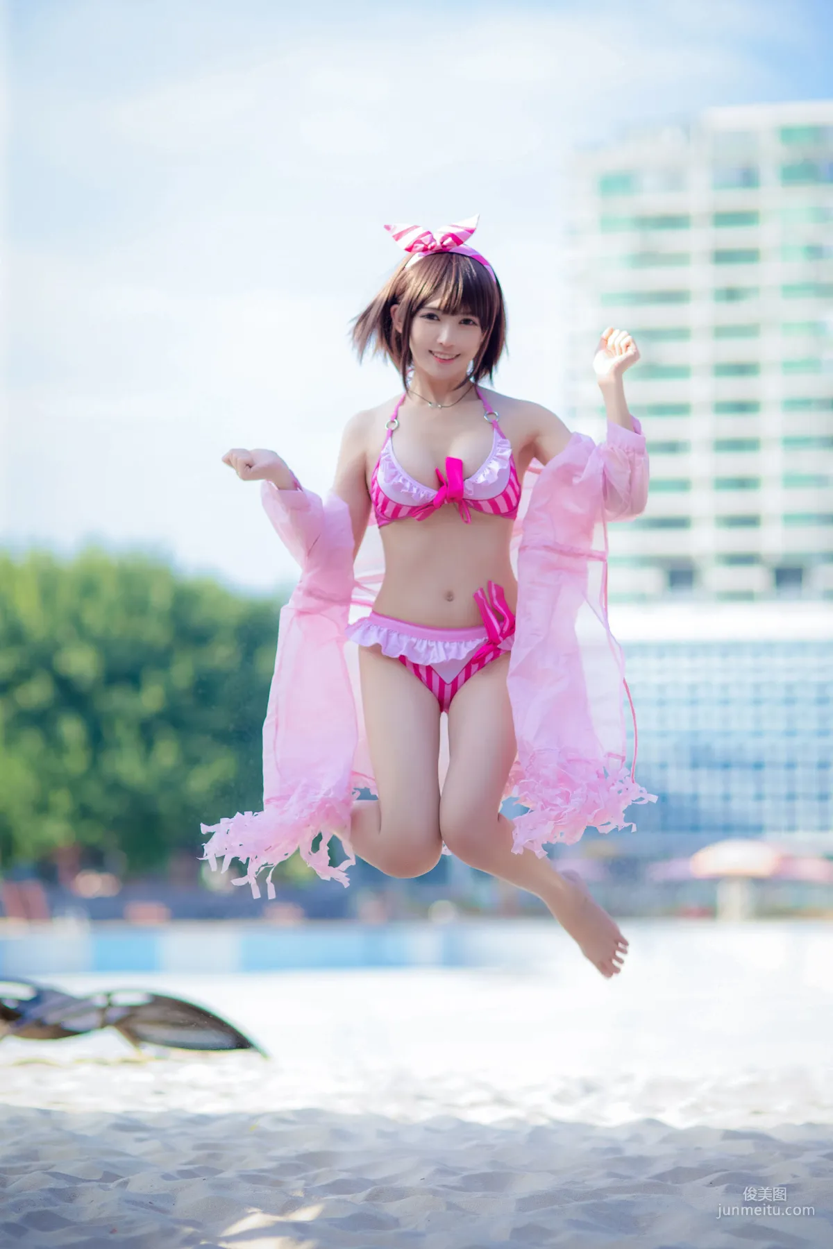 鳗魚霏兒《加藤惠 粉色泳裝》 [COSPLAY美女] 寫真集 9