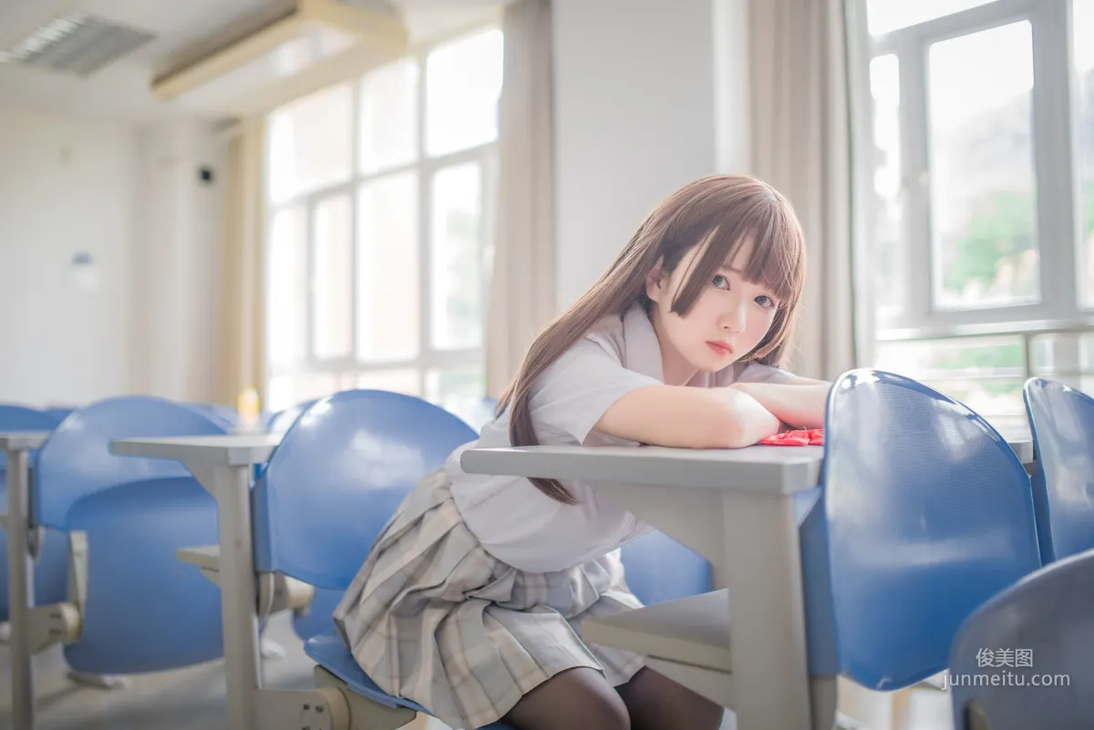 白金Saki《制服黑絲》 [COSPLAY福利] 寫真集 14