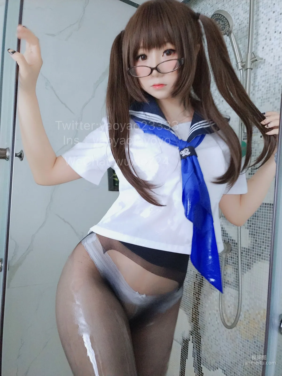 搖搖樂yoyo《藍色jk》 [COSPLAY福利] 寫真集 27