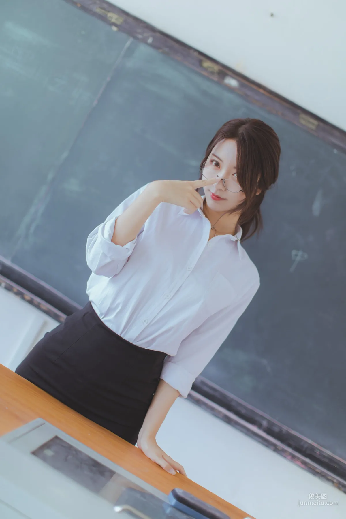 COSER黑川《黑絲教師》 [COSPLAY福利] 寫真集 24