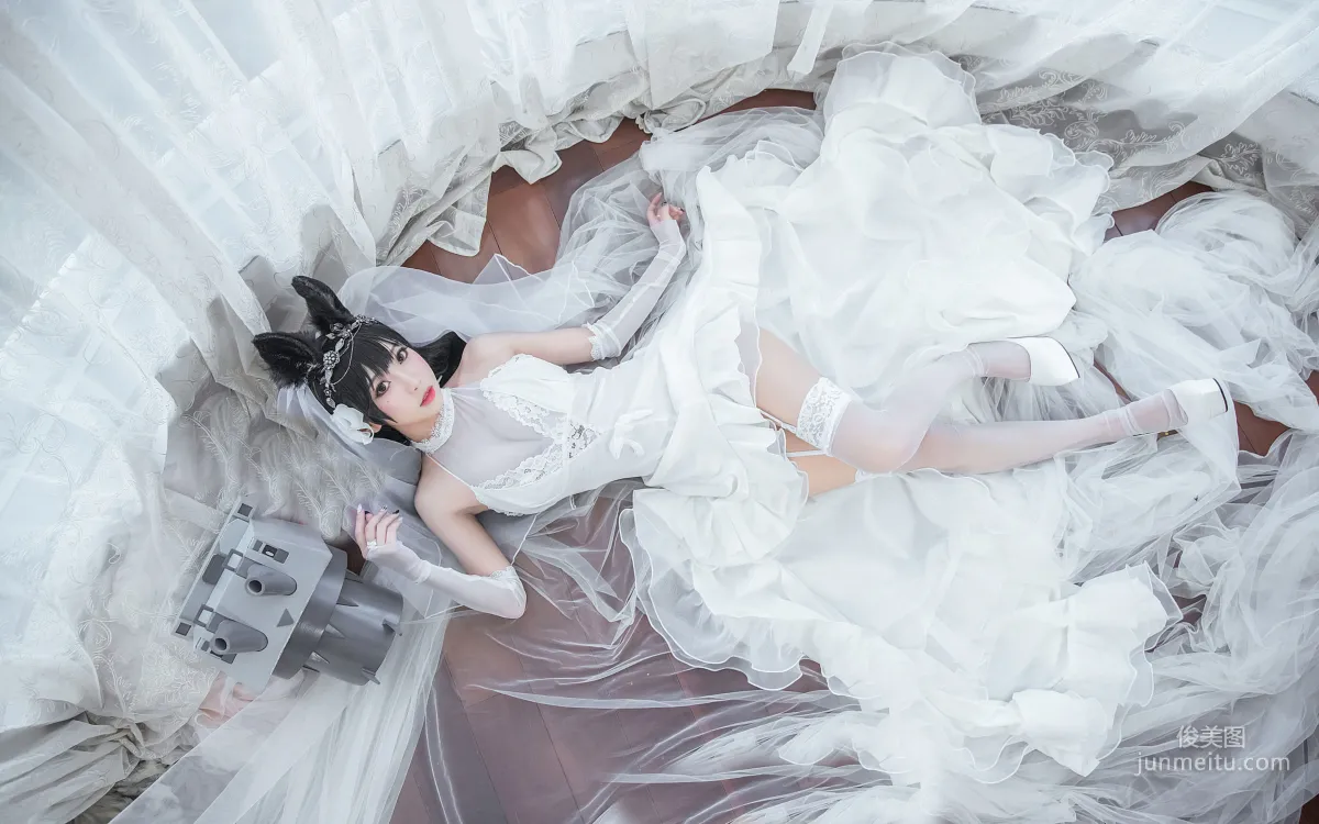COSER鬼畜瑤《愛宕花嫁》 [COSPLAY福利] 寫真集 17