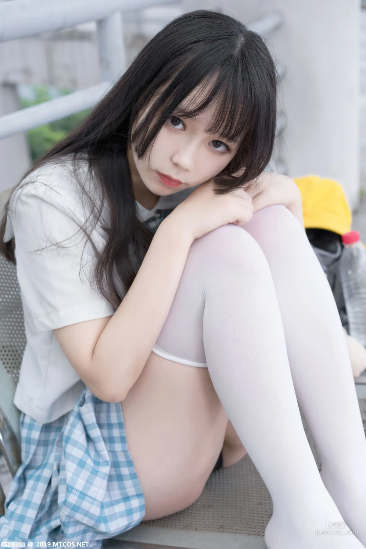 《白丝格子裙少女》 [喵糖映画] VOL.015 写真集34