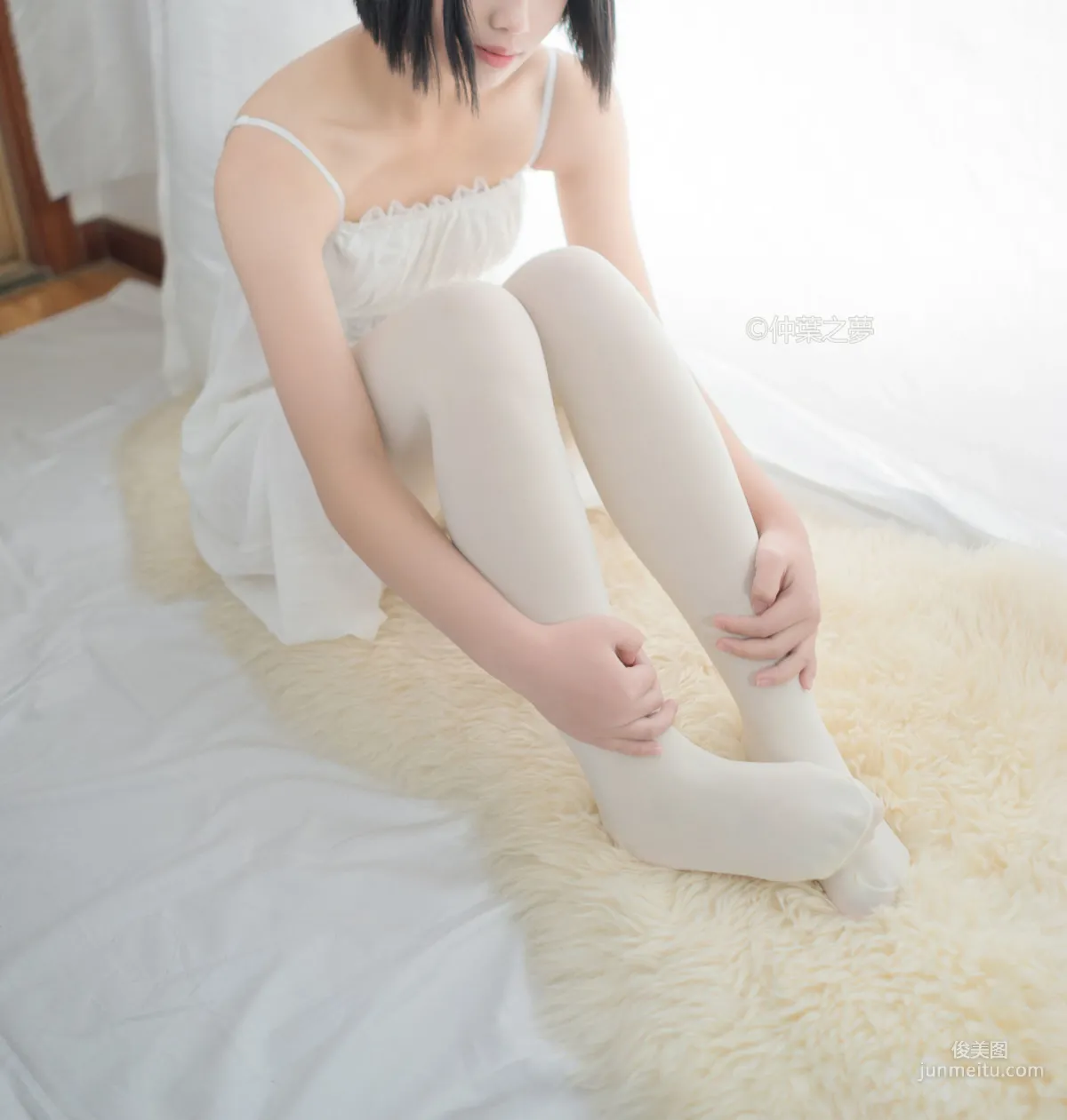 《清純白吊帶裙》 [輕蘭映畫] Grand.001 寫真集 45