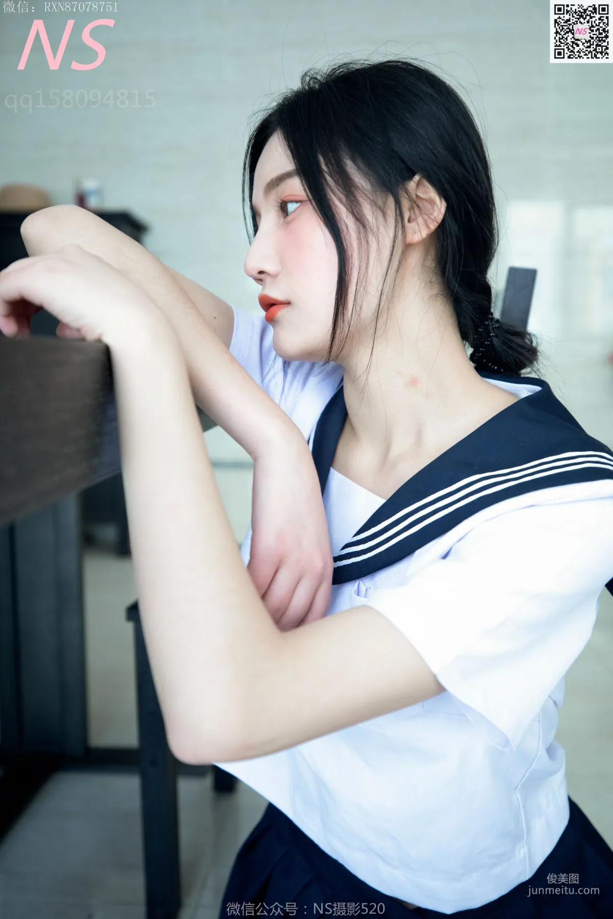 子涵《黑色丝袜的家居生活》 [纳丝摄影] 写真集1
