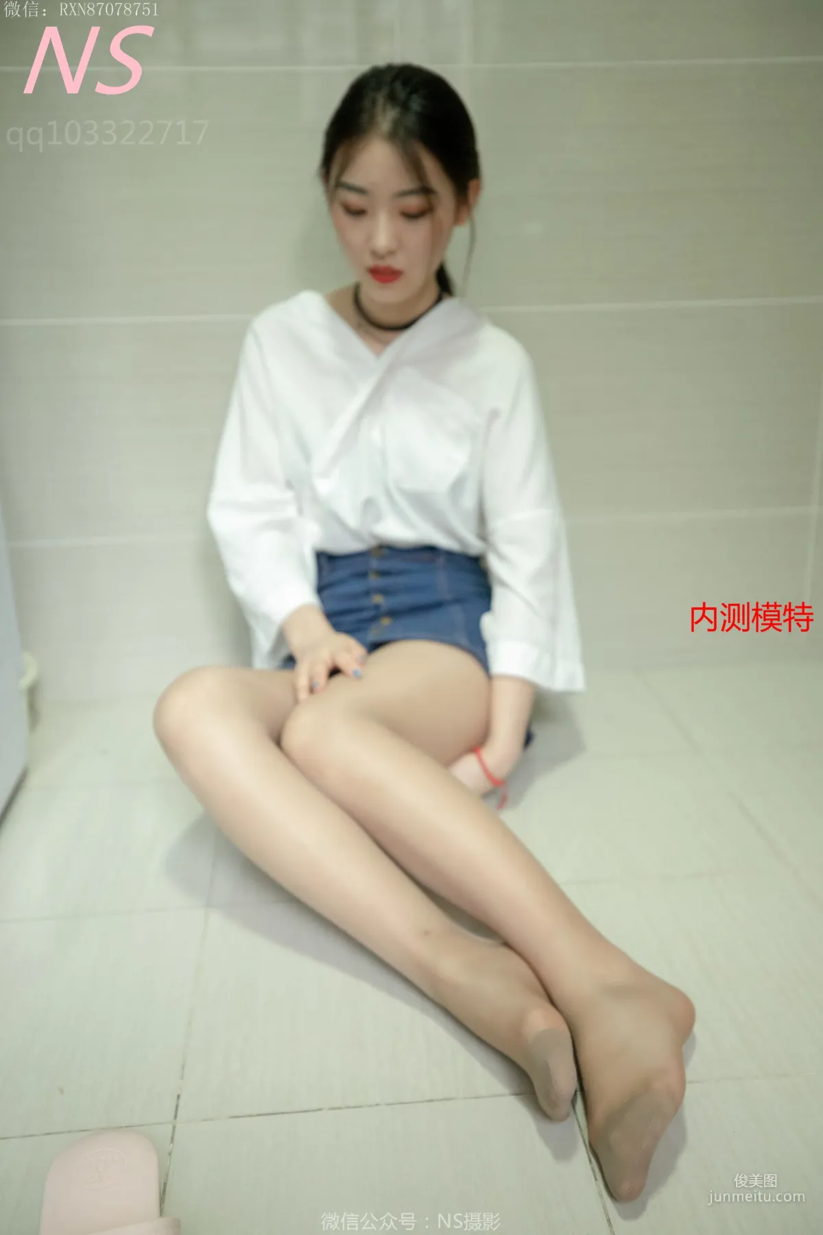 小狐狸《纯纯女孩居家肉丝》 [纳丝摄影] 写真集7