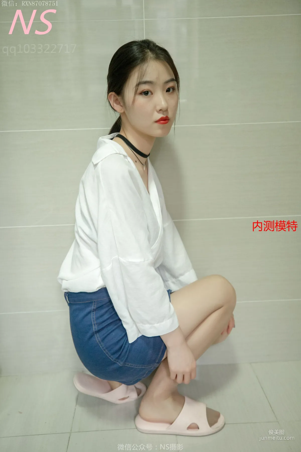 小狐狸《纯纯女孩居家肉丝》 [纳丝摄影] 写真集3