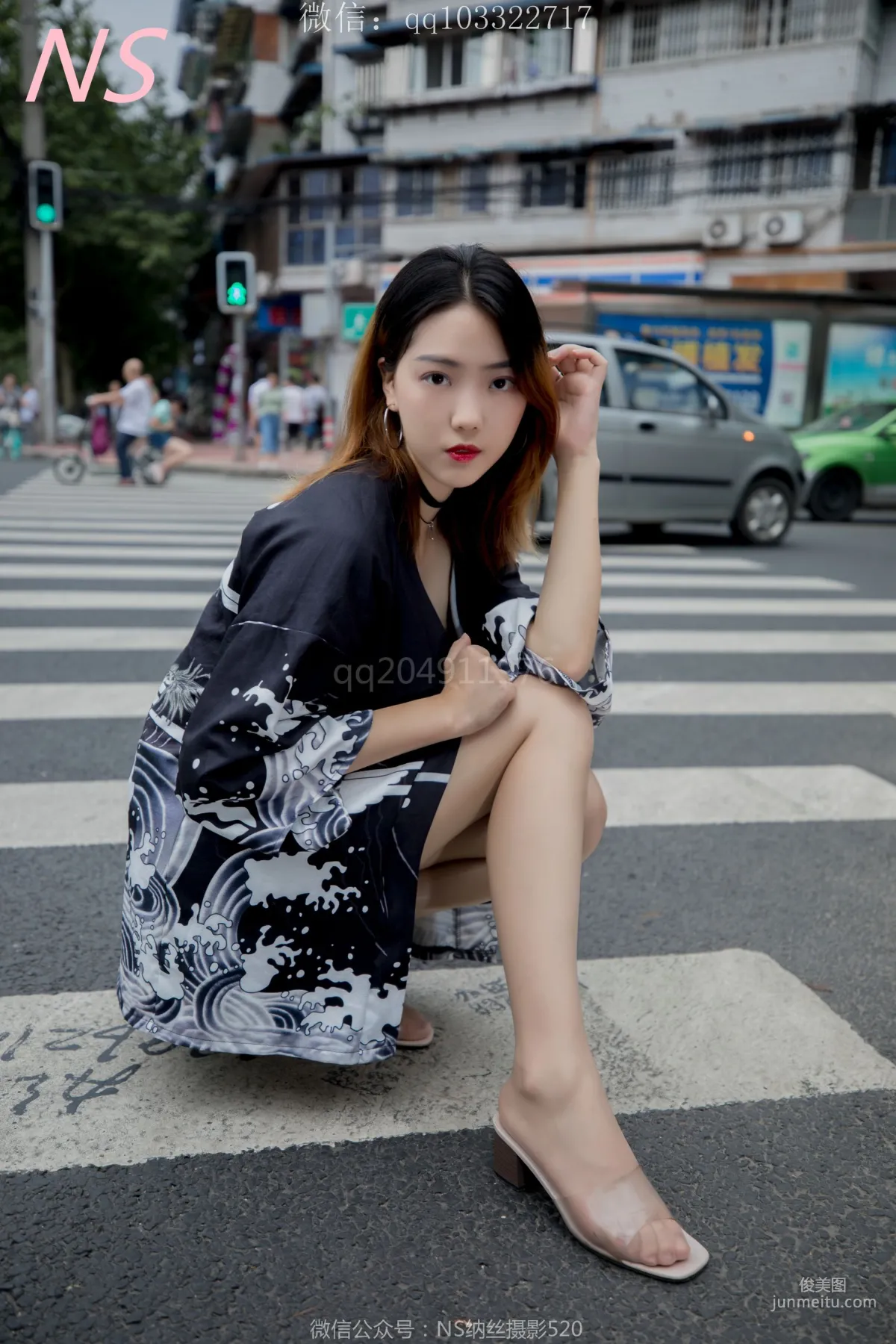 曼雯《肉色絲襪美腿三輪車之行》 [納絲攝影] 寫真集 12