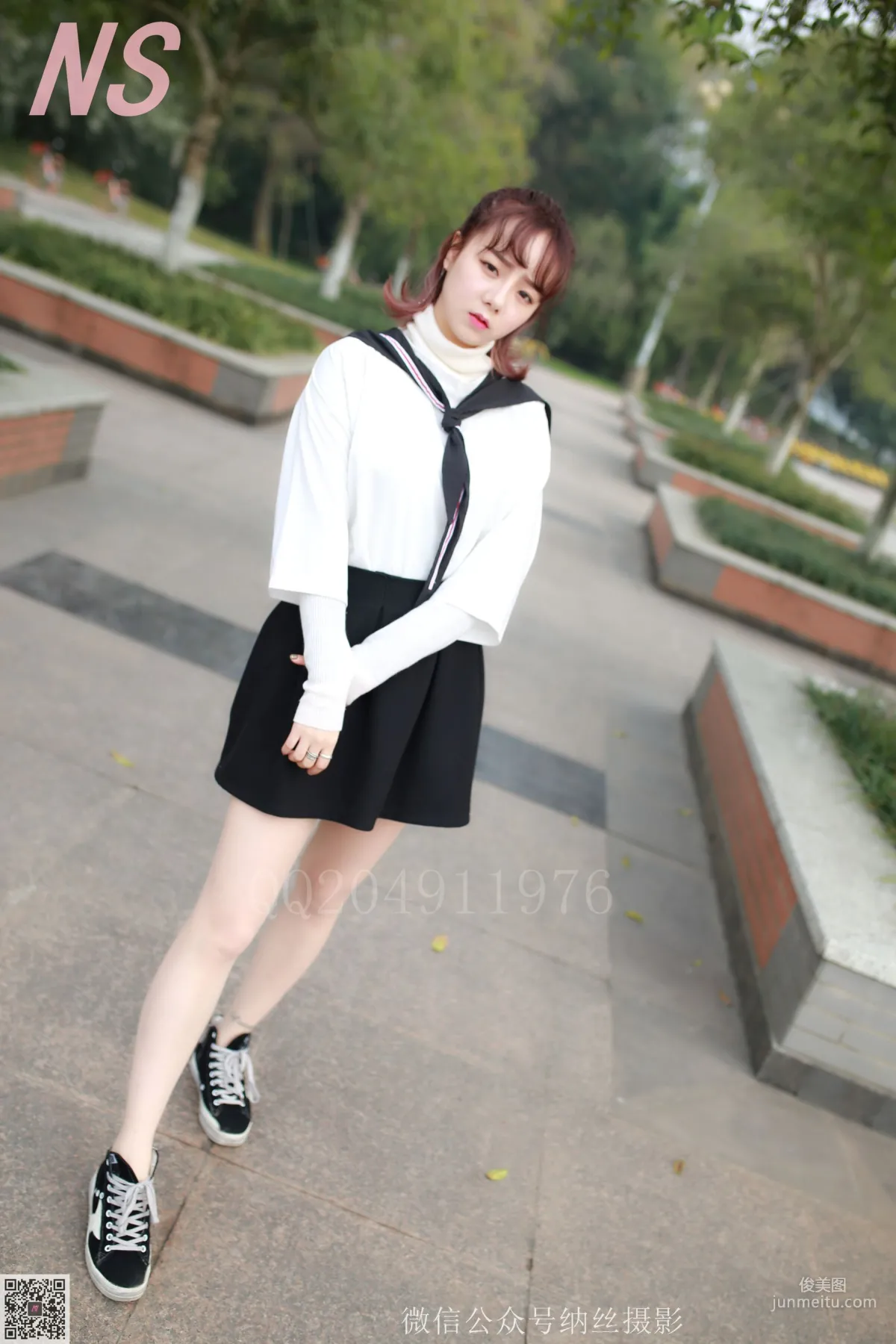 然然《大学校园丝袜美足》 [纳丝摄影] NO.100 写真集10
