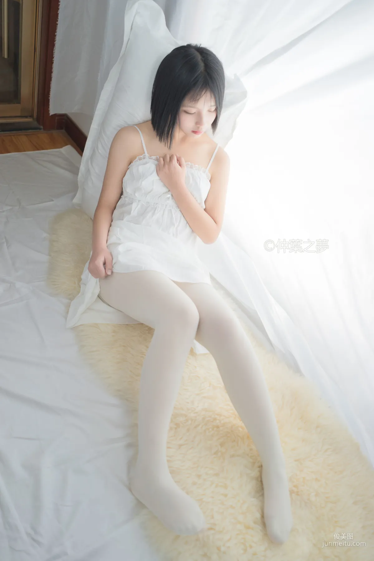 《清純白吊帶裙》 [輕蘭映畫] Grand.001 寫真集 42