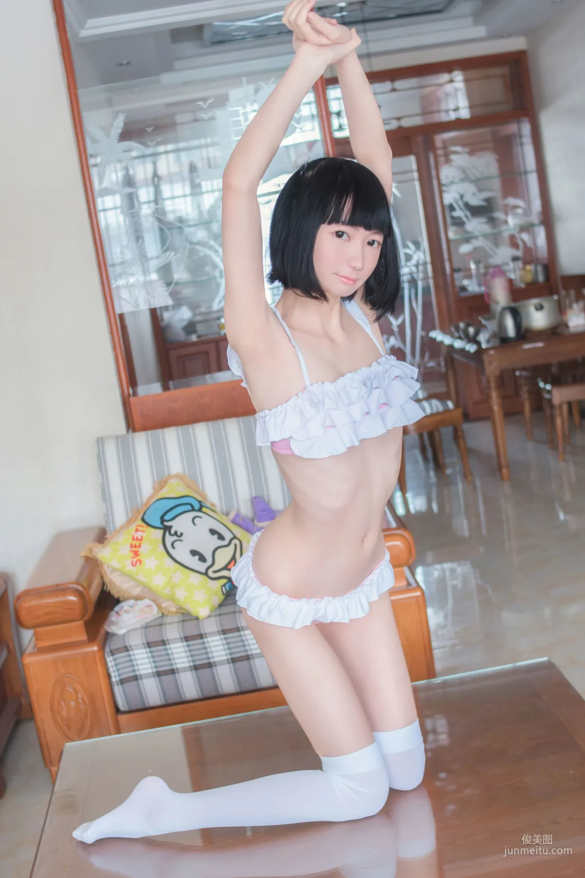《甜美妹妹白絲可愛内衣》 [輕蘭映畫] SPL.002 寫真集 28