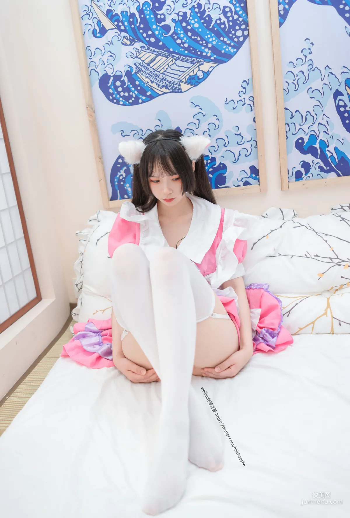 《粉紅女仆的白絲》 [輕蘭映畫] Grand.011 寫真集 80