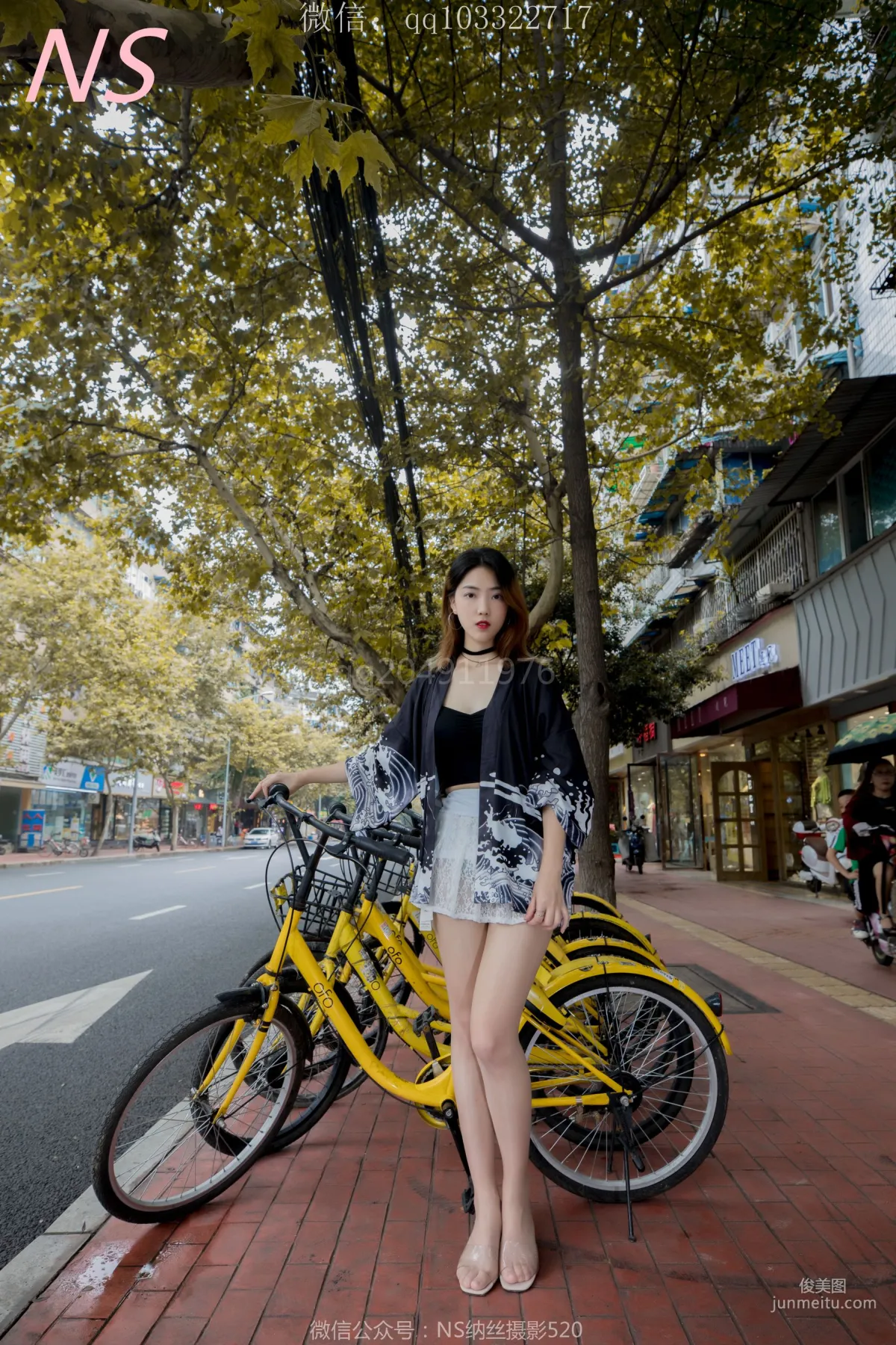 曼雯《肉色絲襪美腿三輪車之行》 [納絲攝影] 寫真集 18
