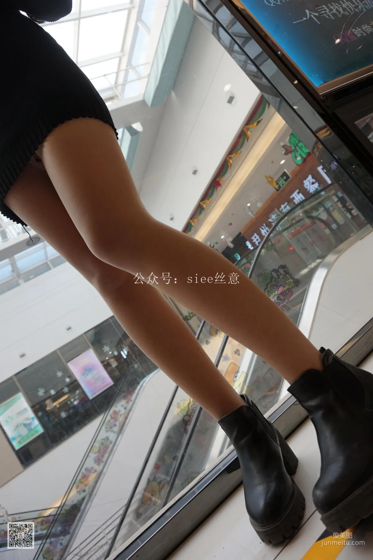 曦曦《黑色緊身裙配肉絲》 [絲意SIEE] No.025 寫真集 27