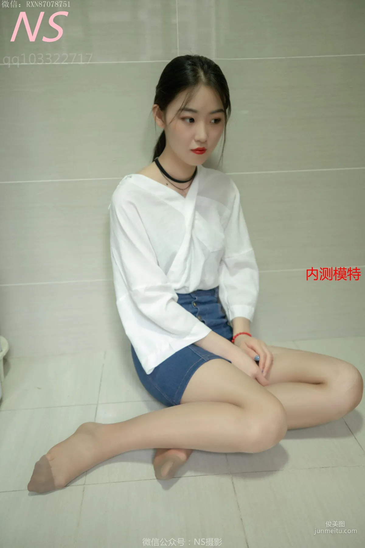 小狐狸《纯纯女孩居家肉丝》 [纳丝摄影] 写真集8