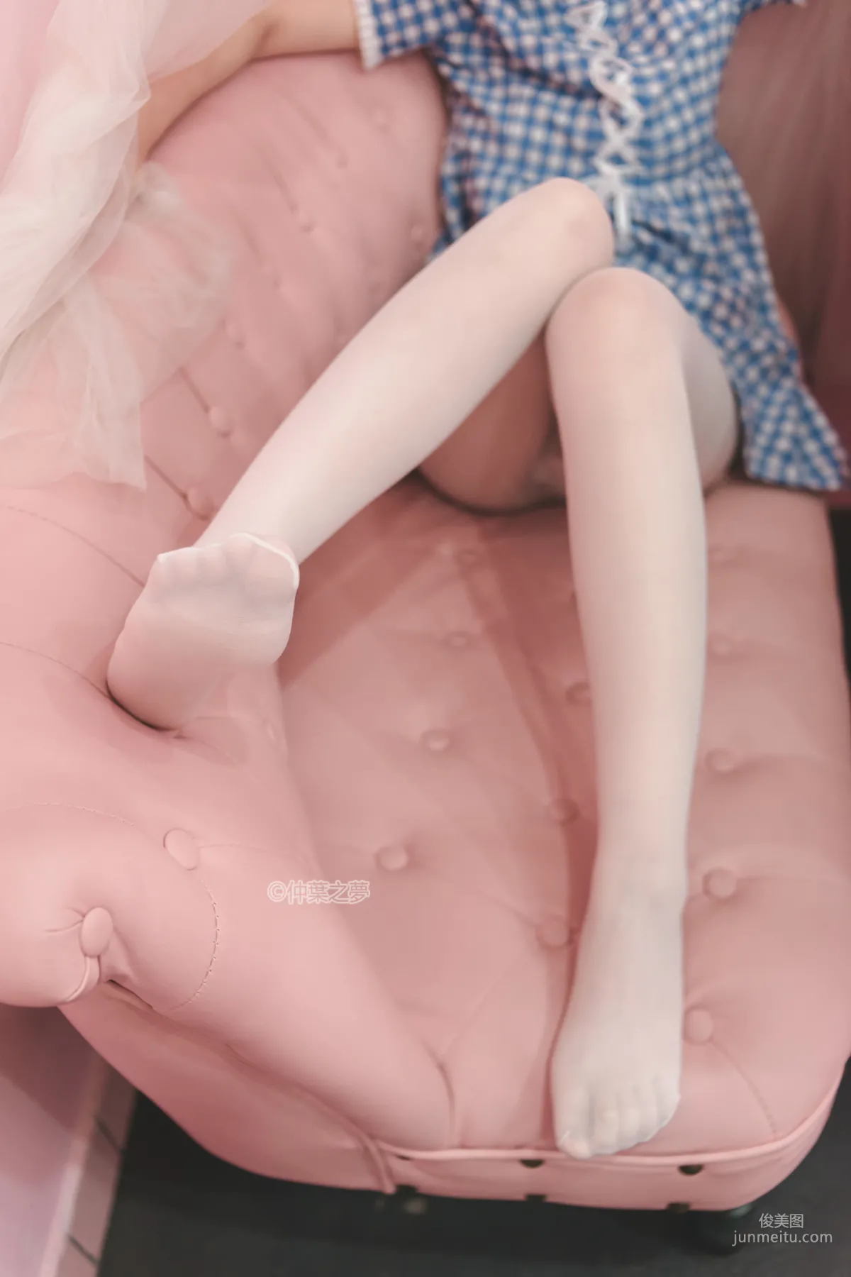 《蓝白格子连衣裙》 [轻兰映画] SPL.010 写真集31