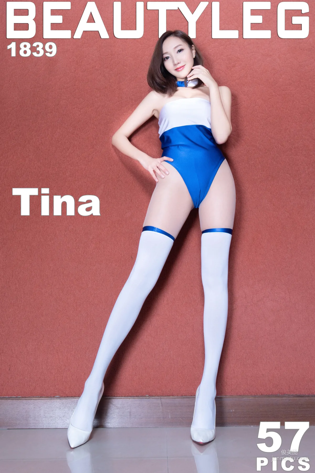腿模Tina《高叉制服+肉絲襪美腿》 [Beautyleg] No.1839 寫真集 1