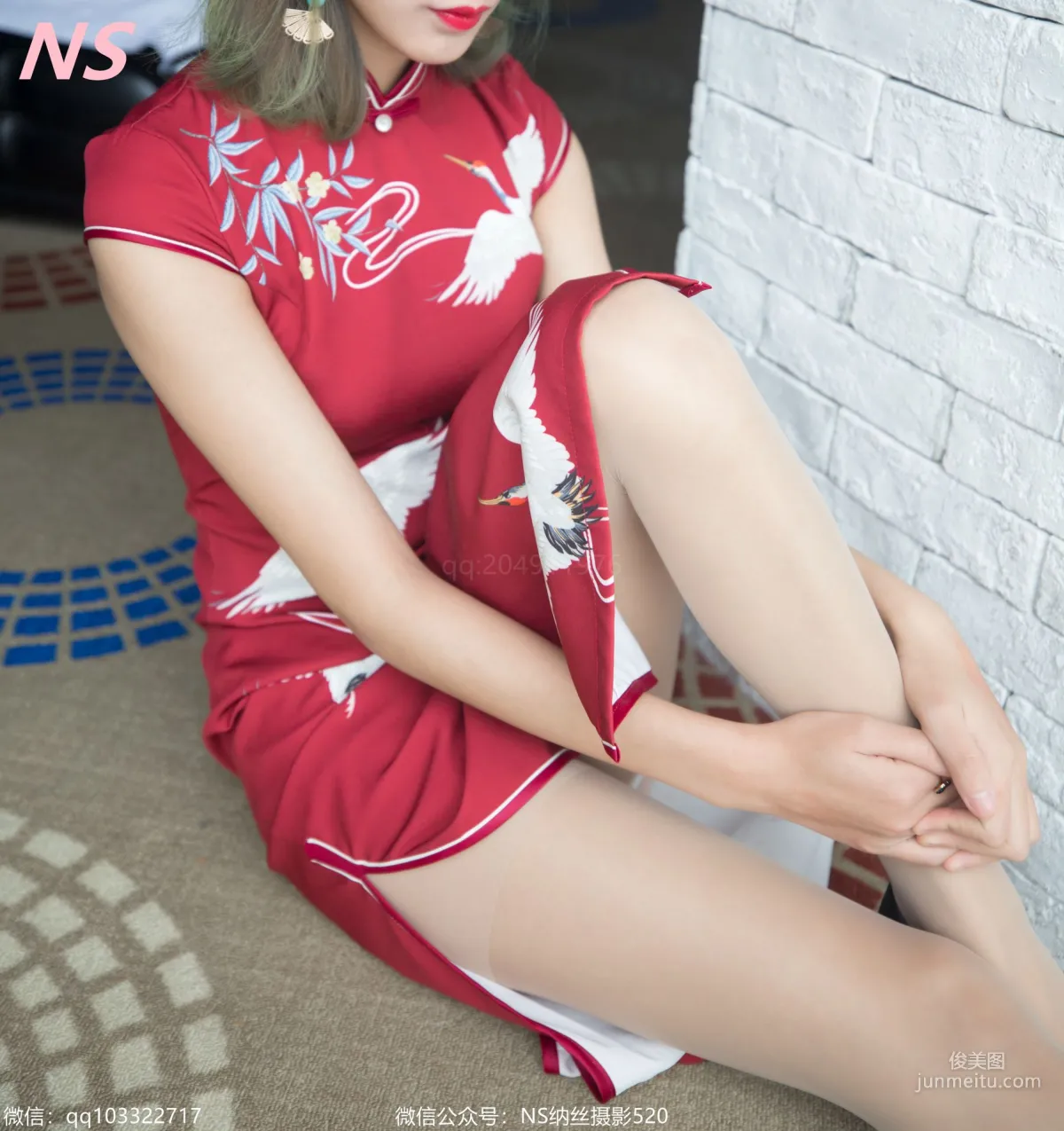 张若若《旗袍丝袜》 [纳丝摄影] 写真集3