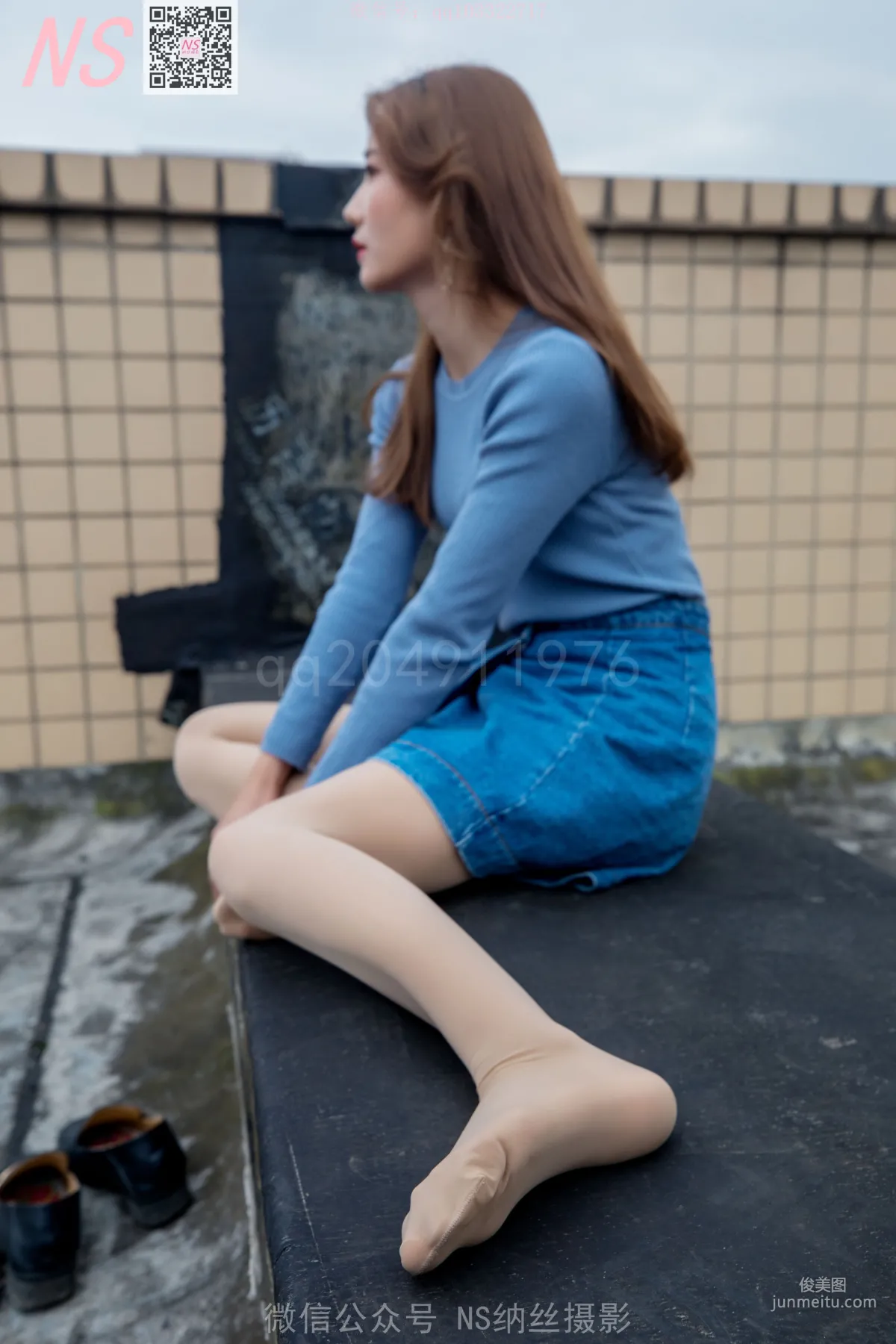 舒怡《女神天台肉色絲襪》 [納絲攝影] 寫真集 98