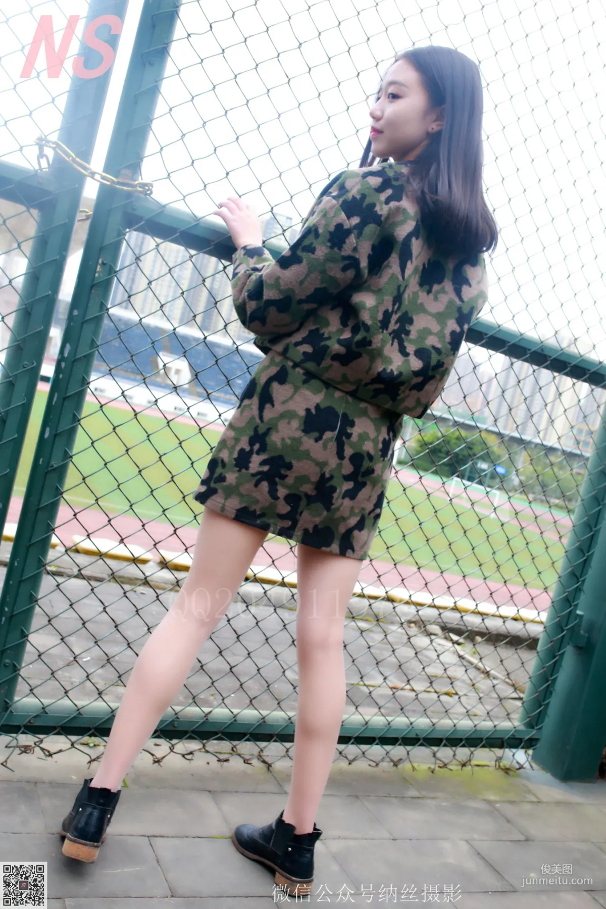 微微《迷彩少女戶外肉絲》 [納絲攝影] NO.095 寫真集 44