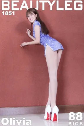 腿模Olivia《肉絲旗袍+絲襪美腿》 [Beautyleg] No.1851 寫真集