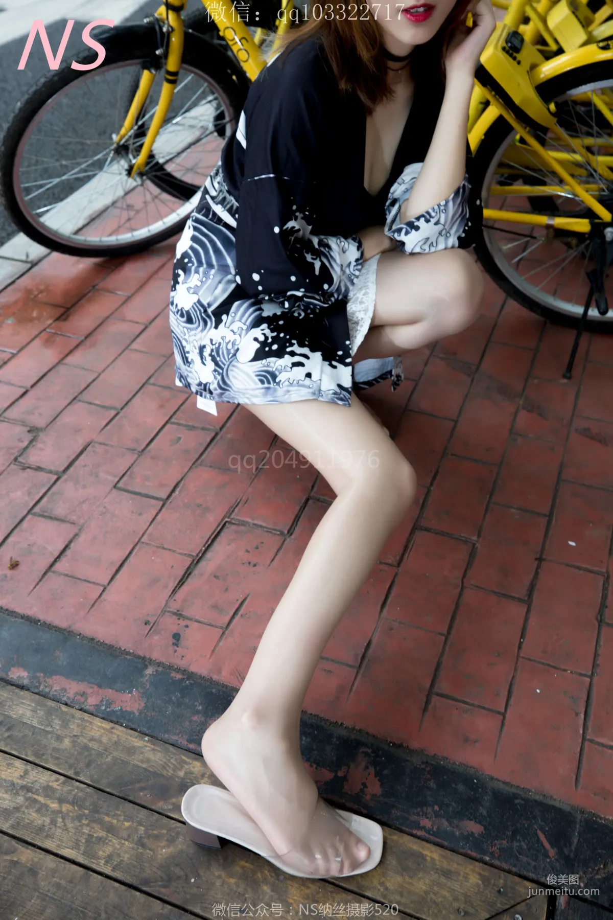 曼雯《肉色絲襪美腿三輪車之行》 [納絲攝影] 寫真集 35