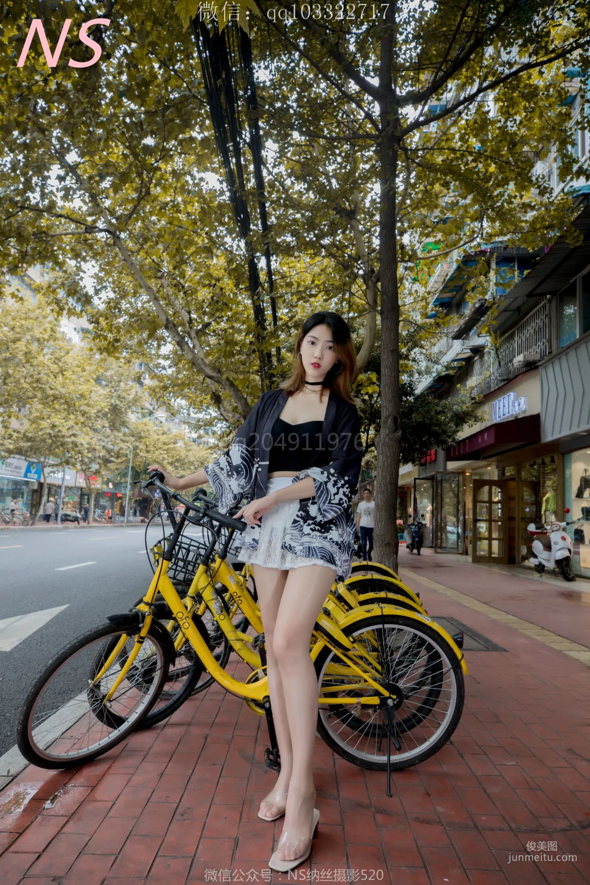 曼雯《肉色絲襪美腿三輪車之行》 [納絲攝影] 寫真集 20