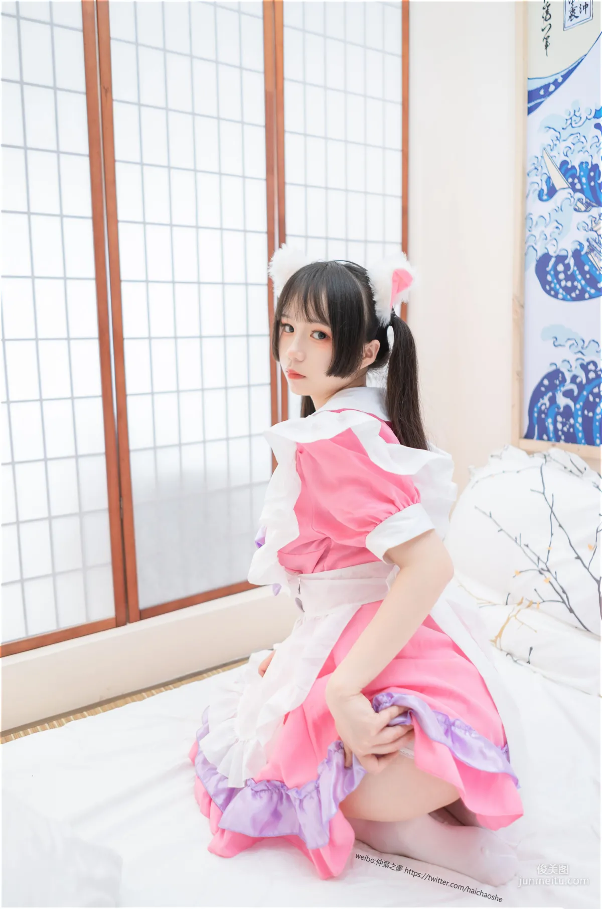 《粉紅女仆的白絲》 [輕蘭映畫] Grand.011 寫真集 71