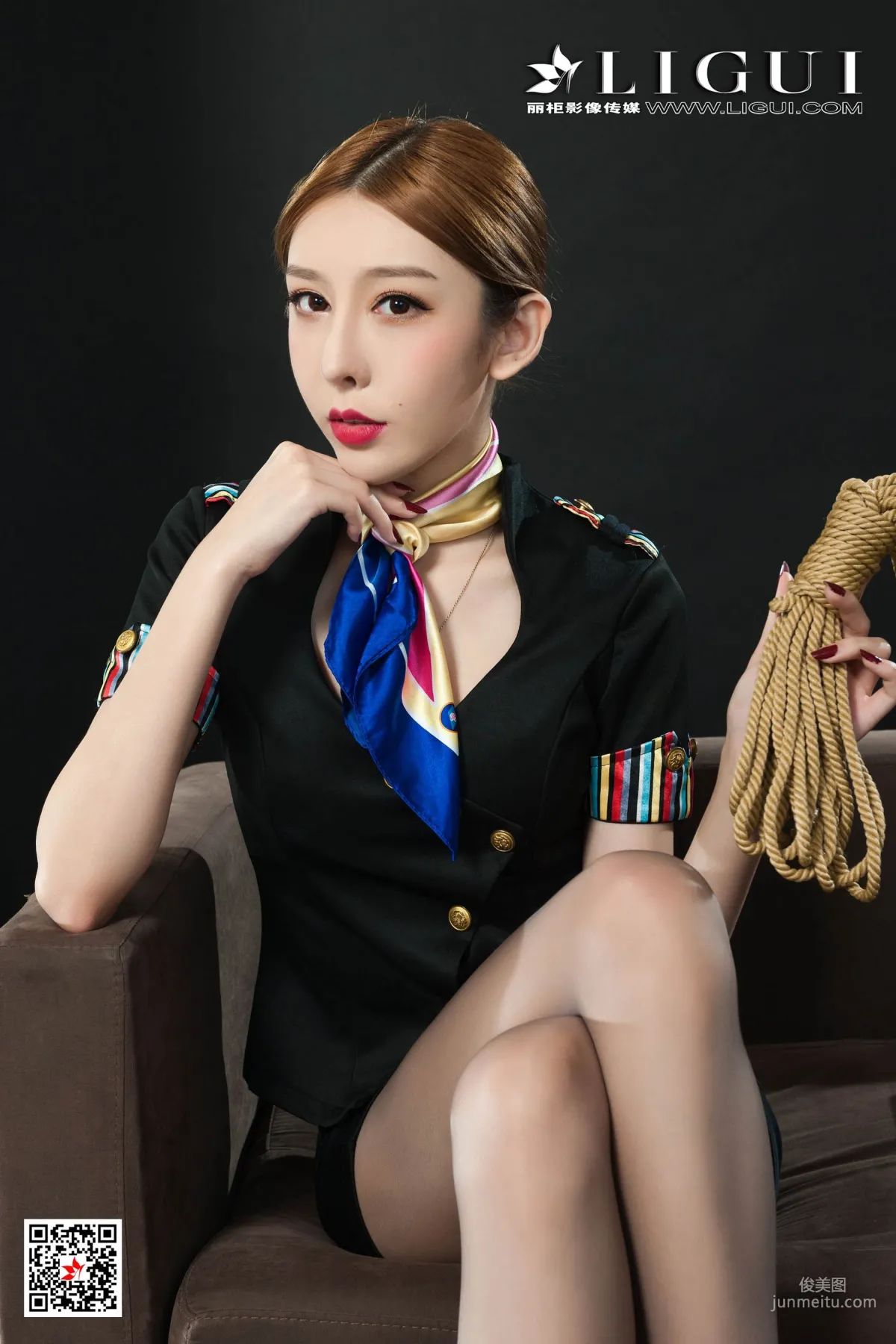 兔子《空姐捆綁繩藝》 [麗櫃美束Ligui] 寫真集 9