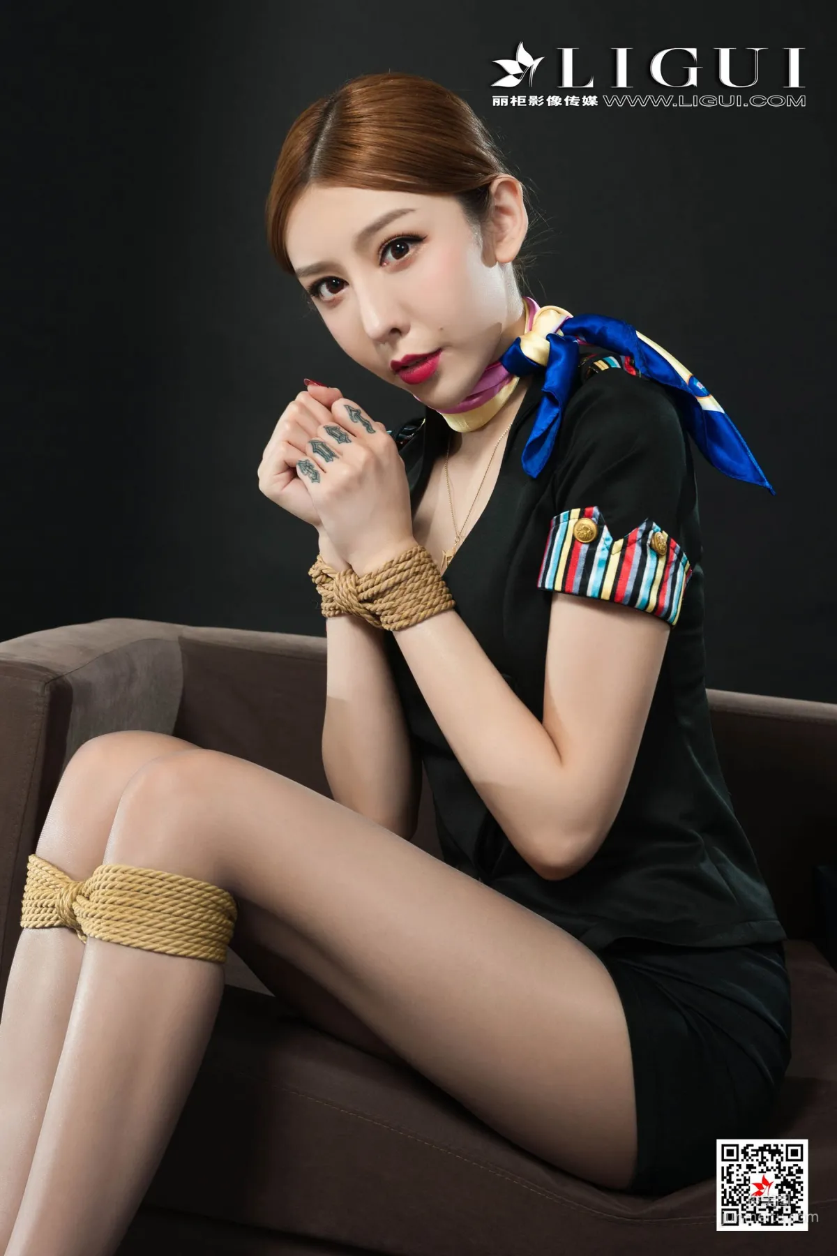 兔子《空姐捆綁繩藝》 [麗櫃美束Ligui] 寫真集 30