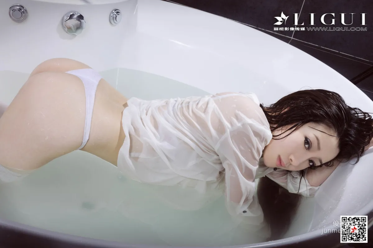 袁曉《浴缸白絲濕身女郎》 [麗櫃Ligui] 寫真集 76