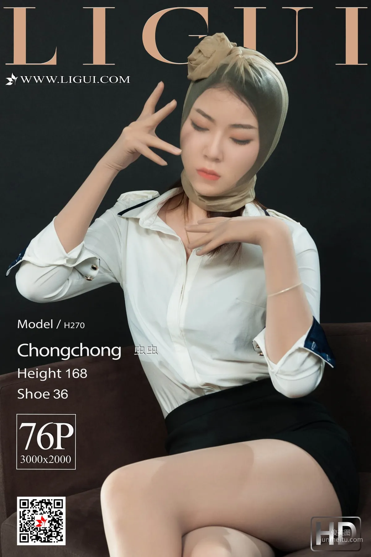 虫虫《肉丝袜美束人体》 [丽柜Ligui] 写真集1