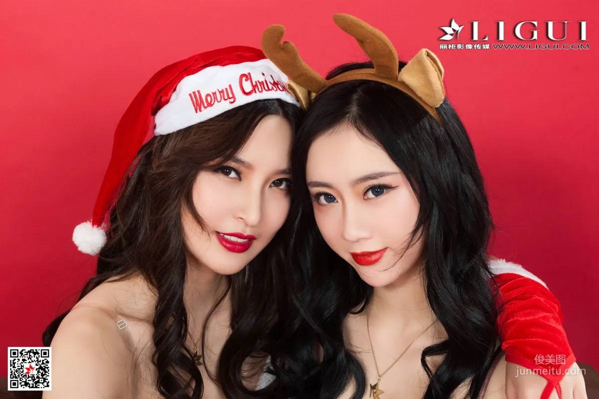 雪糕&然然《圣诞丝袜礼物》 [丽柜Ligui] 写真集57