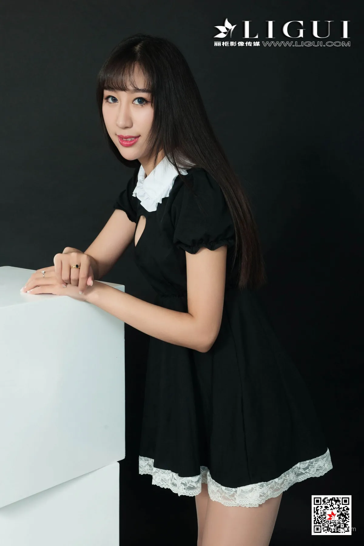 Model 軒軒《連衣裙肉絲高跟》 [麗櫃Ligui] 網絡麗人 寫真集 3