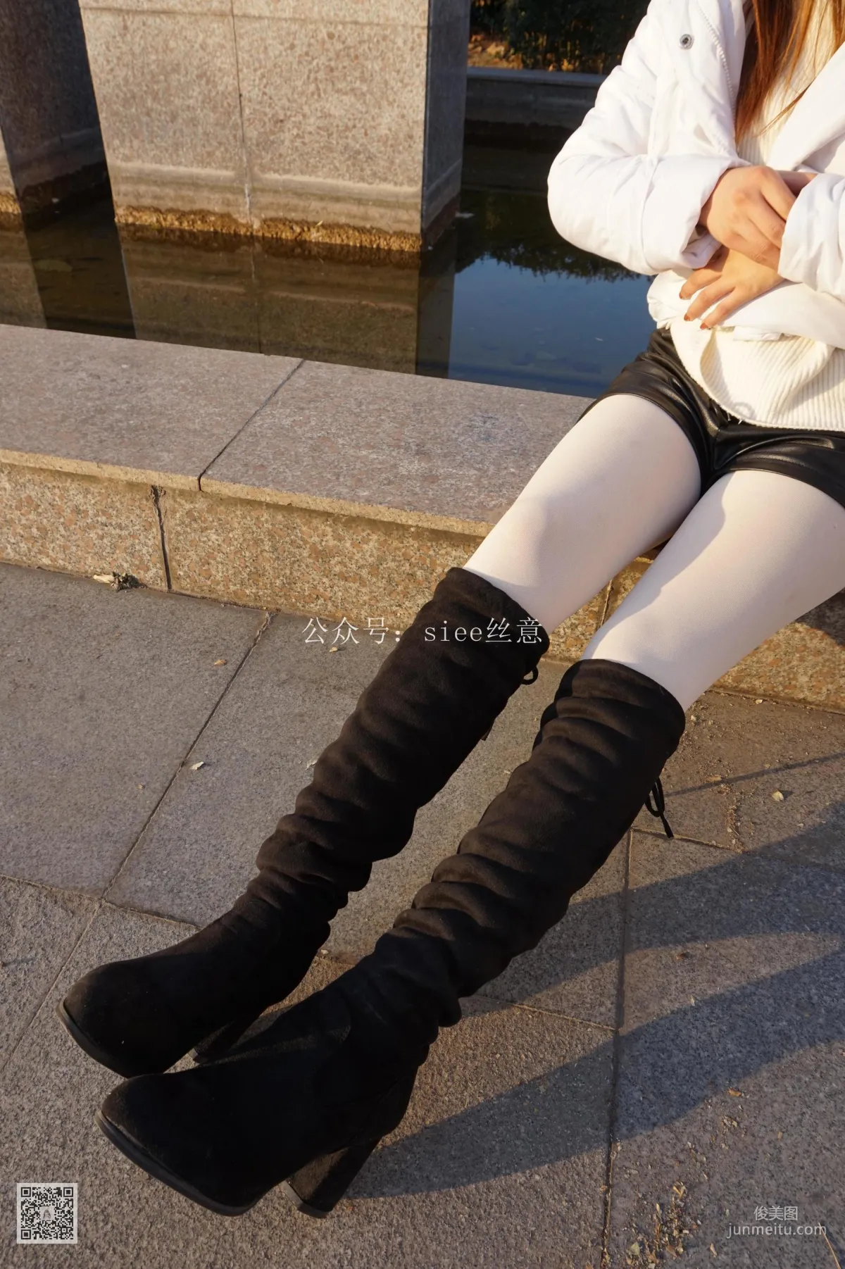 思思《白絲加長筒靴》[絲意SIEE] No.036 寫真集 3