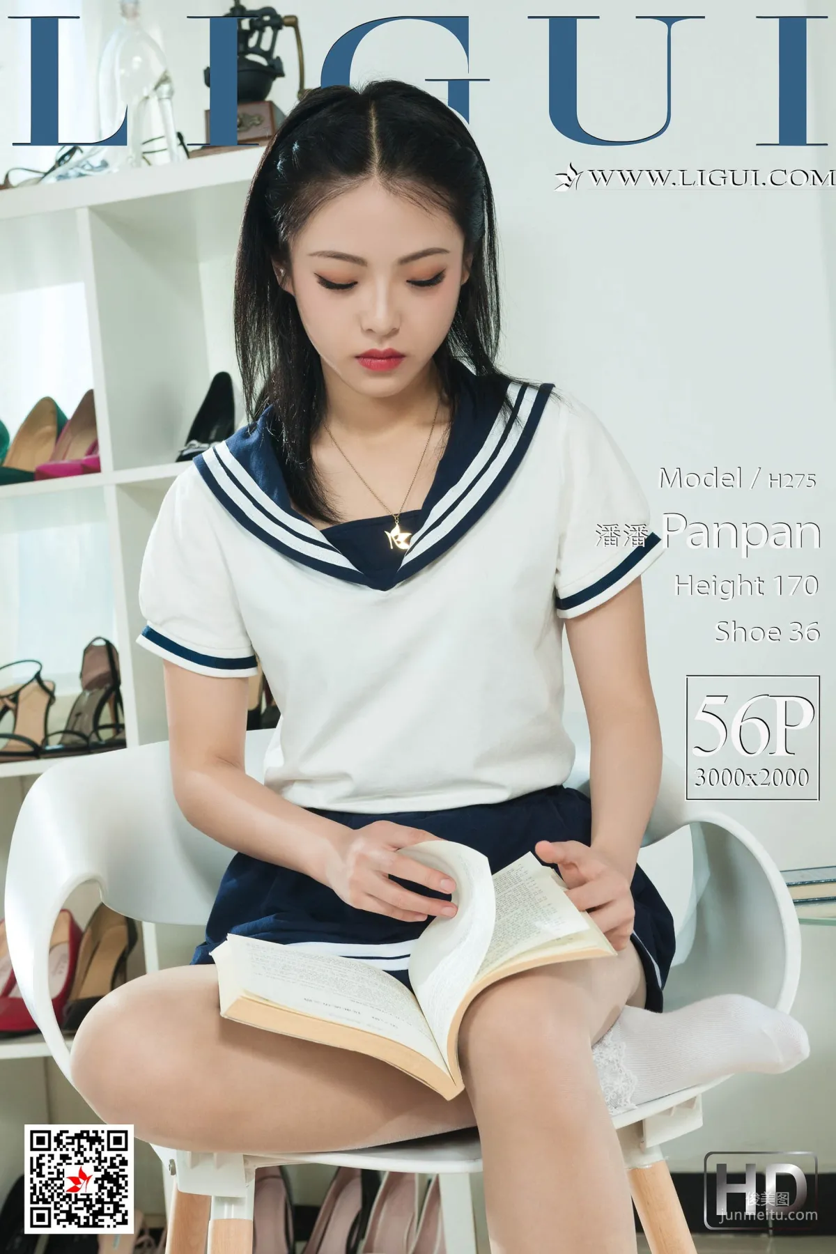 潘潘《丝袜学妹》 [丽柜Ligui] 写真集1
