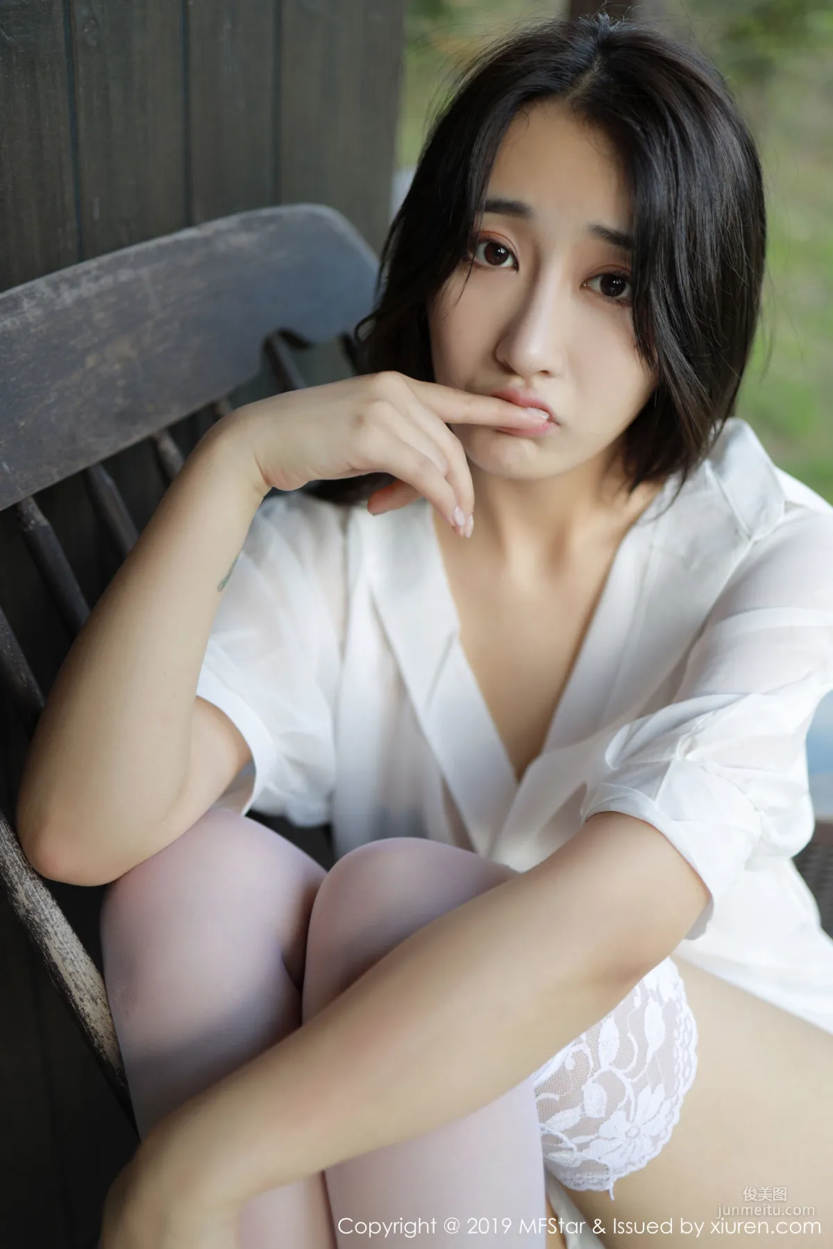Betty林子欣《極品白襯衫女郎》 [模範學院MFStar] Vol.219 寫真集 49