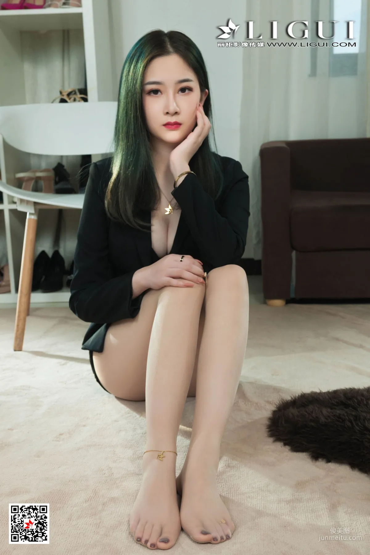 Model 婷婷《绿发秘书》 [丽柜Ligui] 写真集10