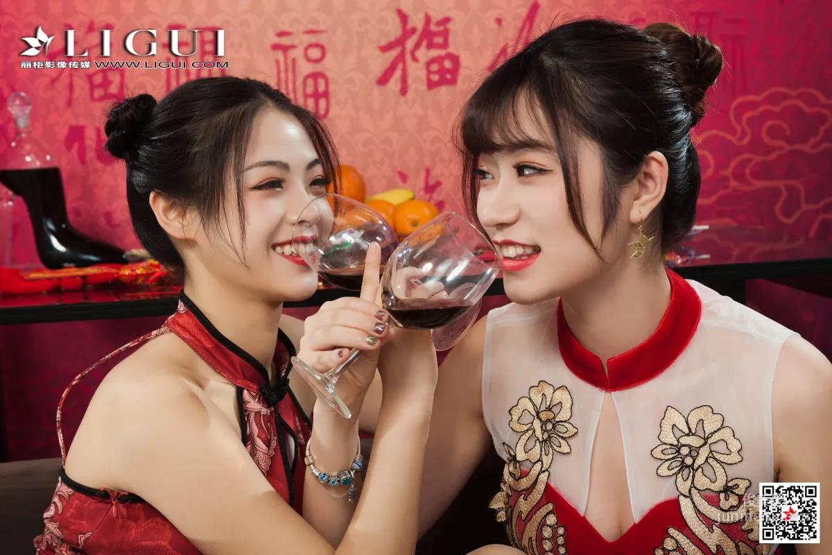 潘潘&安娜《旗袍姐妹花慶新年》 [麗櫃Ligui] 寫真集 50