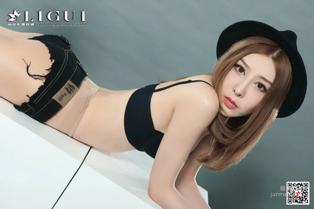 Model 兔子《肉絲超短牛仔熱褲》 [麗櫃Ligui] 網絡麗人 寫真集 54