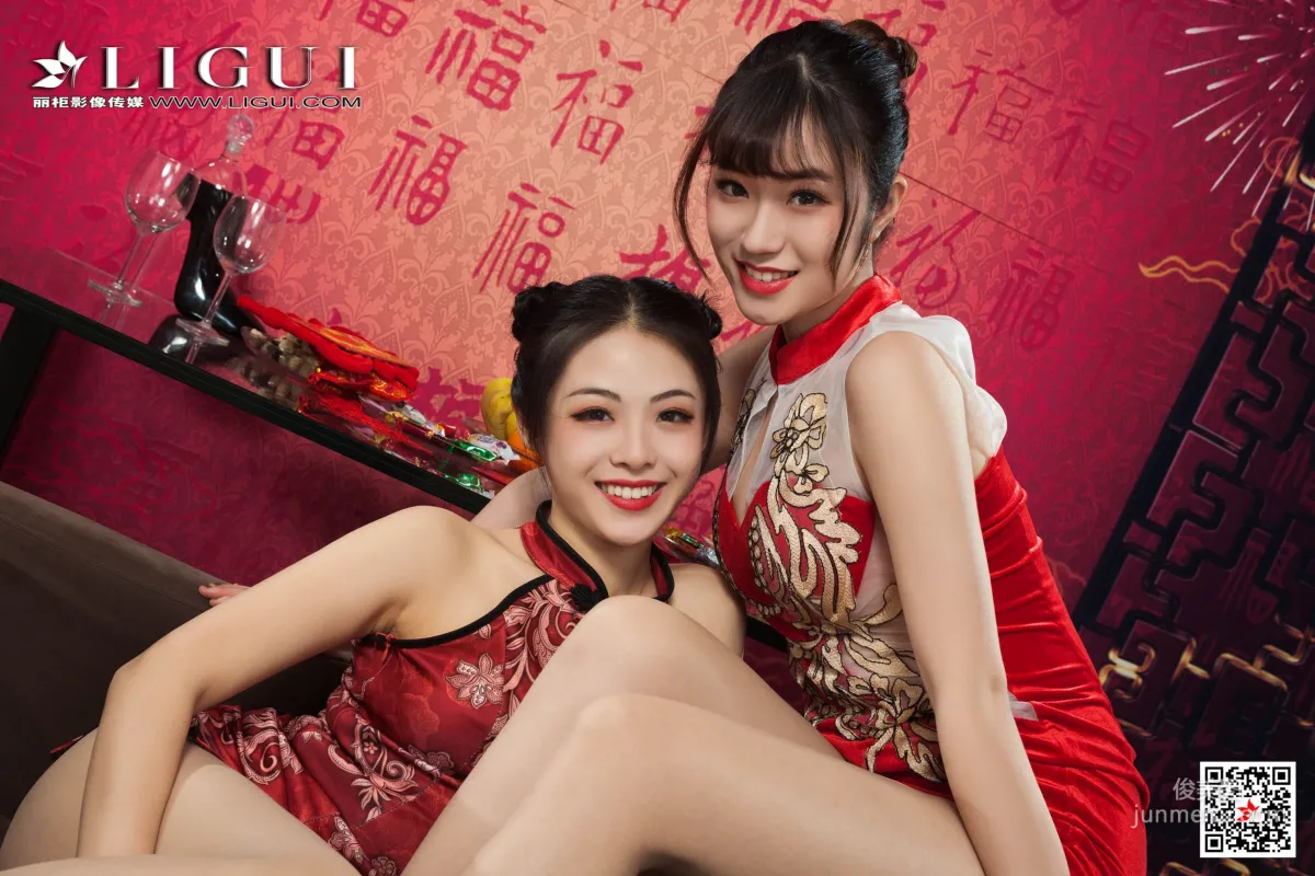 潘潘&安娜《旗袍姐妹花慶新年》 [麗櫃Ligui] 寫真集 79