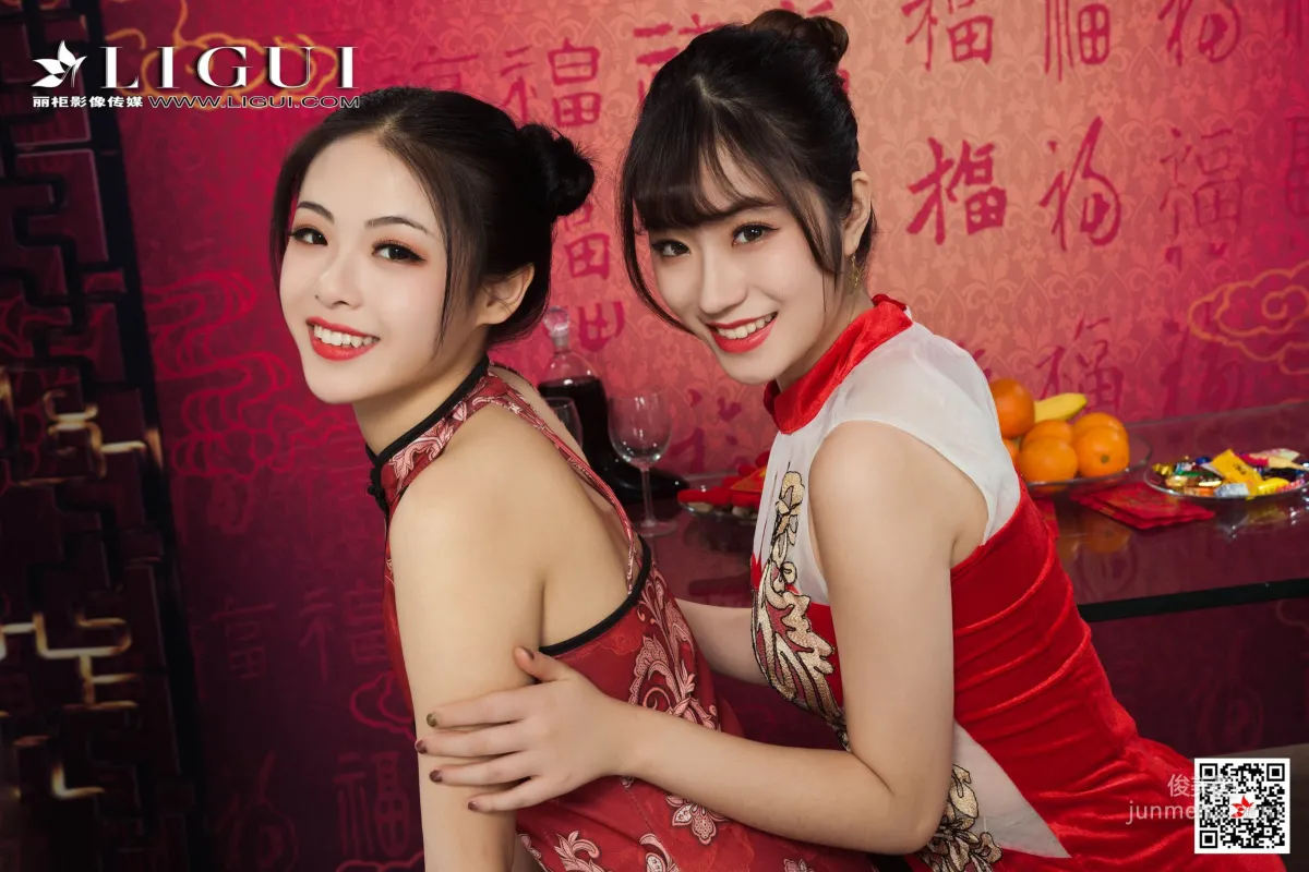 潘潘&安娜《旗袍姐妹花慶新年》 [麗櫃Ligui] 寫真集 73