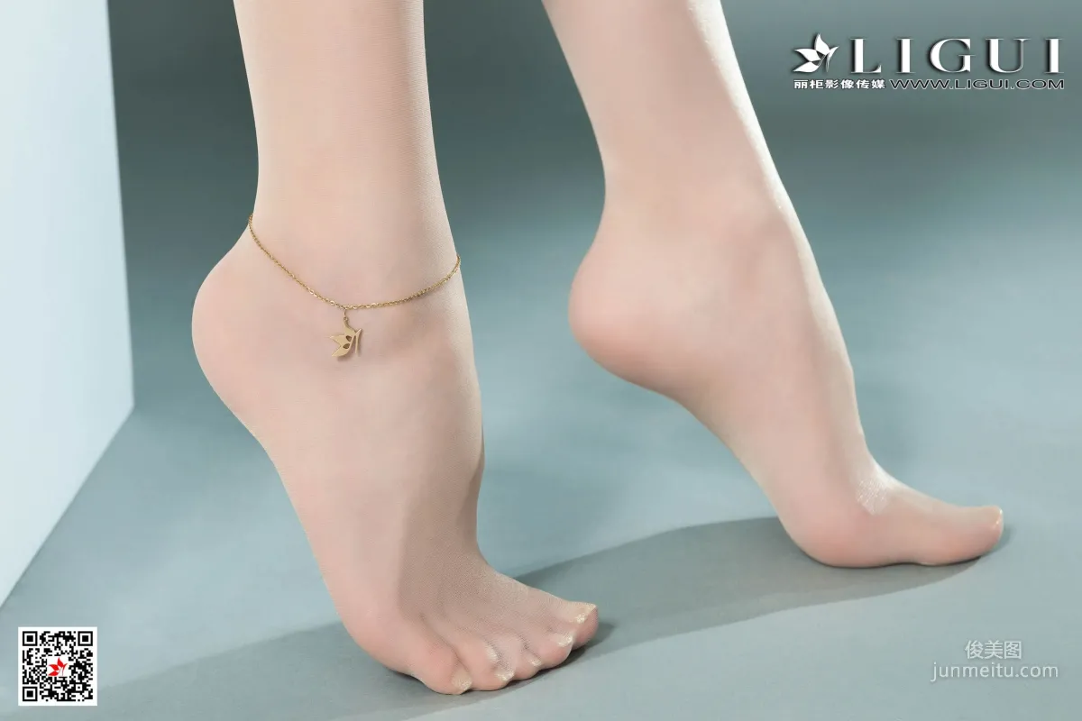 Model 兔子《肉絲超短牛仔熱褲》 [麗櫃Ligui] 網絡麗人 寫真集 64