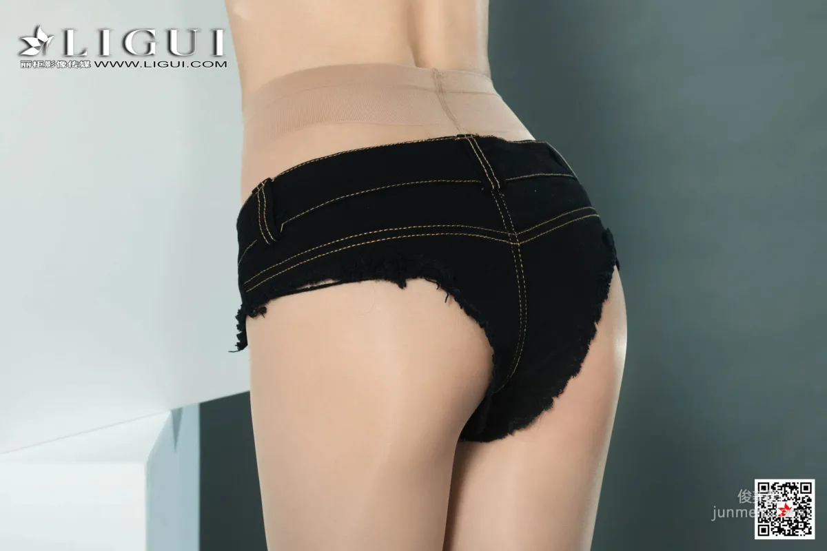 Model 兔子《肉絲超短牛仔熱褲》 [麗櫃Ligui] 網絡麗人 寫真集 60
