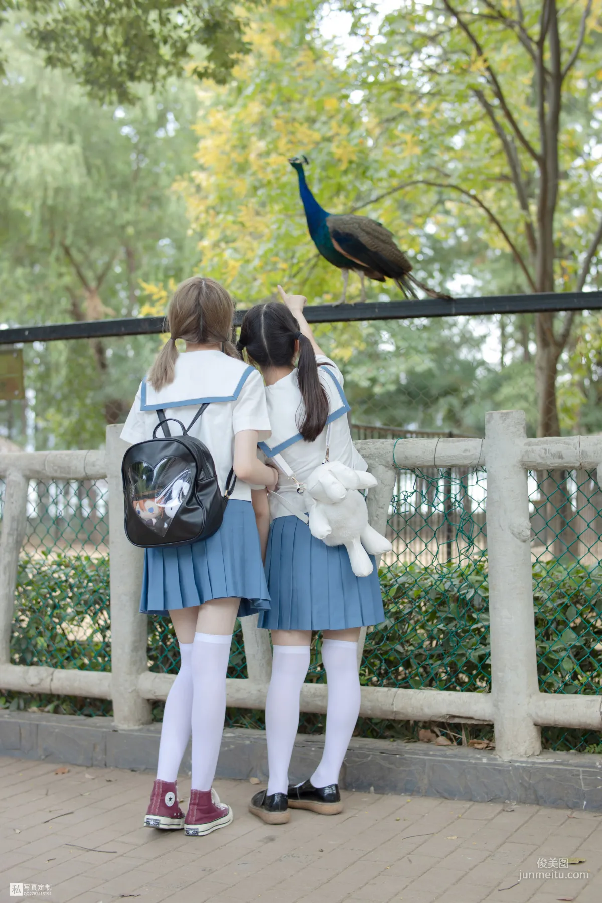 默陌&Aika《80D白丝过膝袜》 [森萝财团] JKFUN-025 写真集10