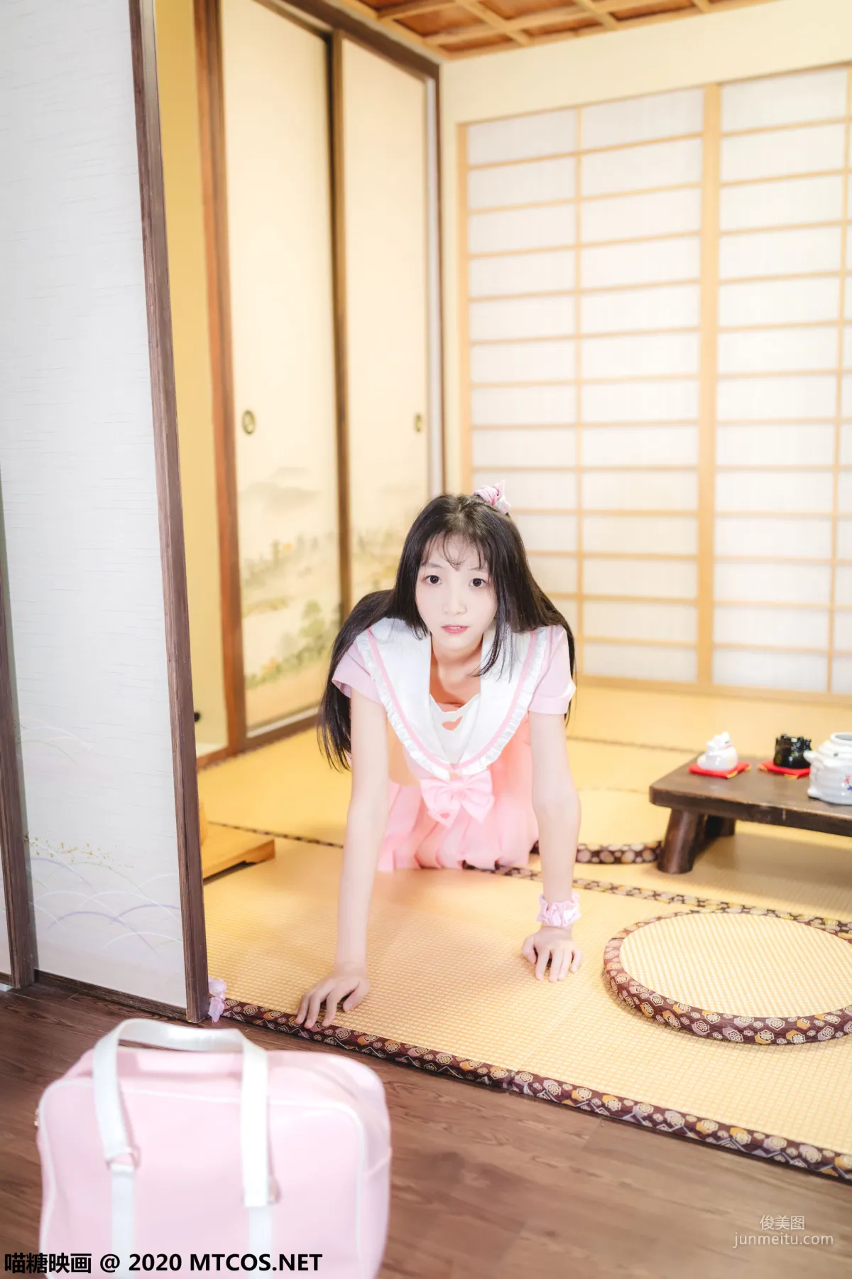 《日系粉色JK》 [喵糖映画] VOL.087 写真集26