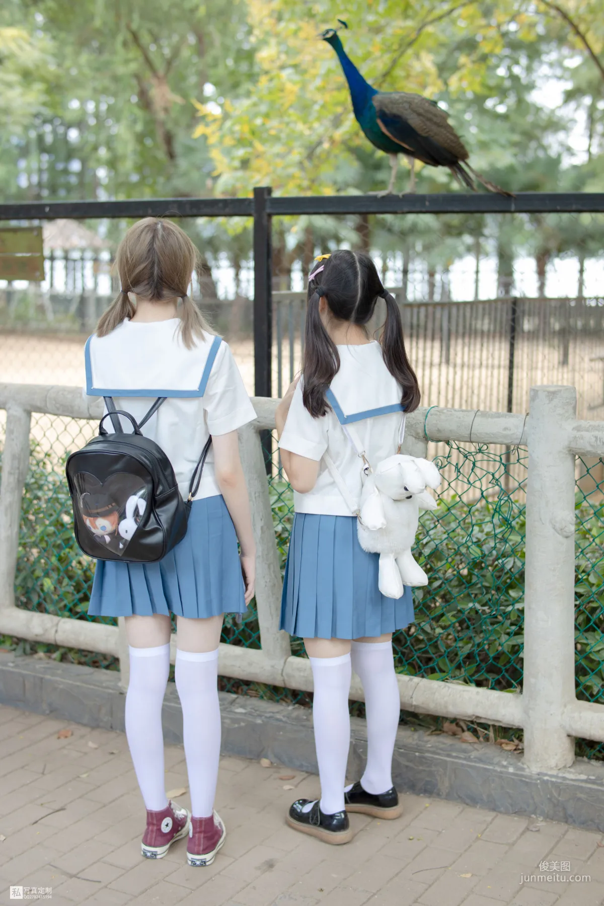 默陌&Aika《80D白丝过膝袜》 [森萝财团] JKFUN-025 写真集9